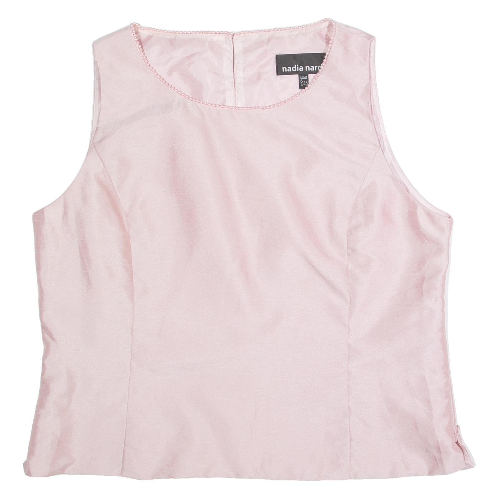 NADIA NARDI Womens Vest Pink Sleeveless 90s L Refurbished - N/A refurbished available on Cerqular