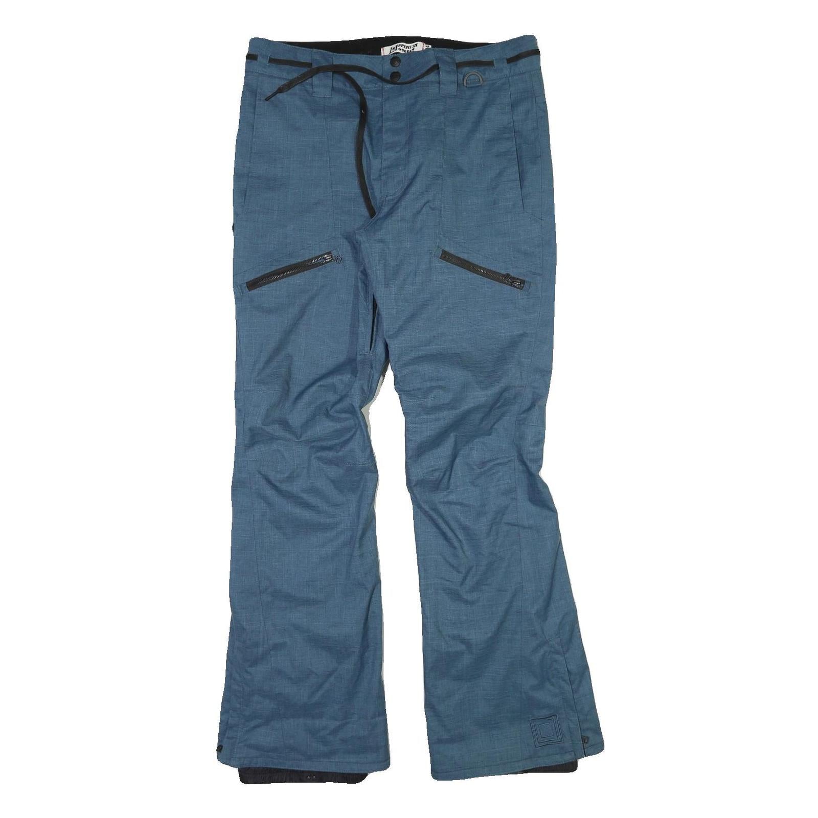 Mens Regular Fit Blue Polyester Blend Zip Trousers W34 L34 Casual Wear Refurbished - N/A refurbished available on Cerqular