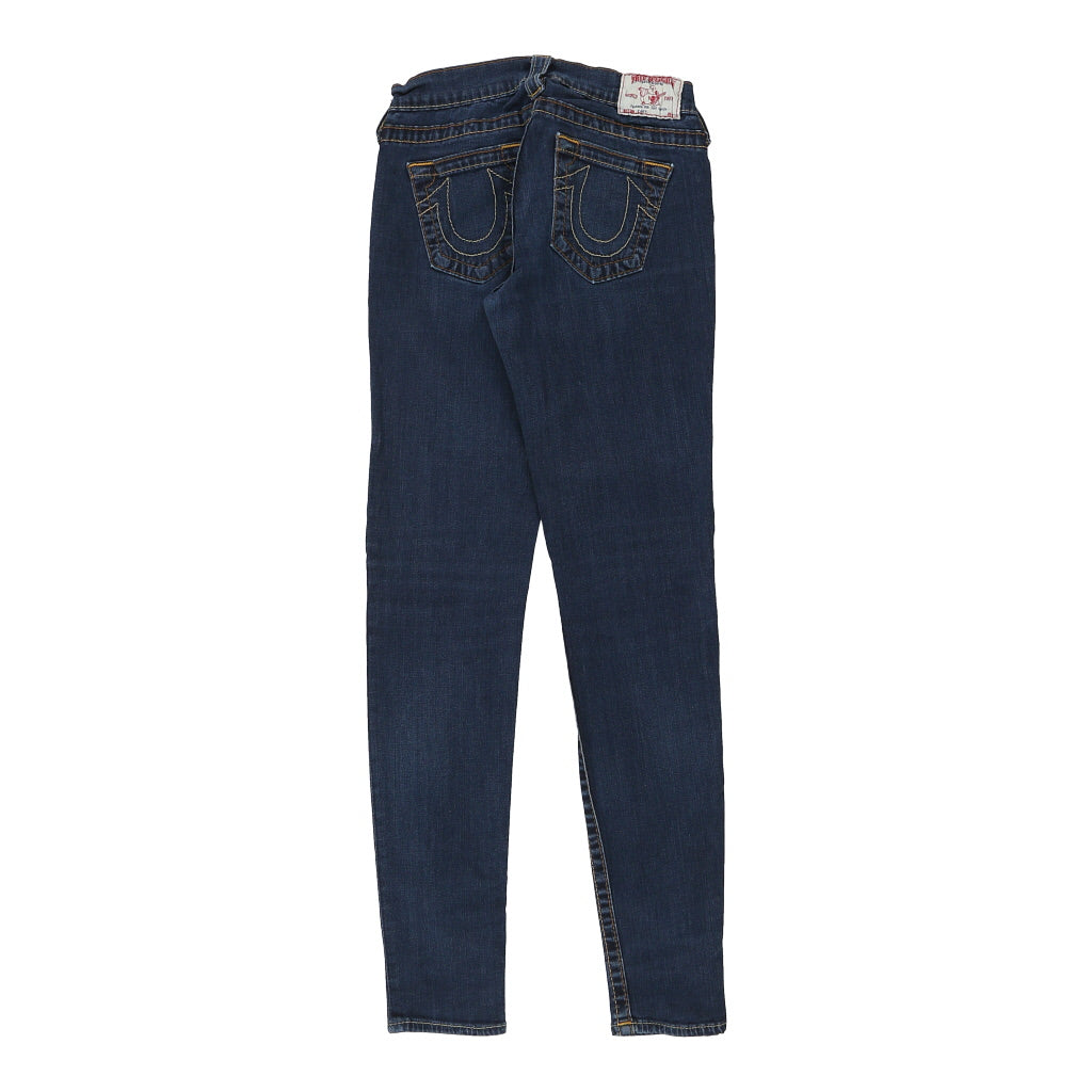 Made in USA Casey True Religion Skinny Jeans - 26W UK 4 Blue Cotton Refurbished - Thrifted (note: this is a term often used to describe second- refurbished available on Cerqular