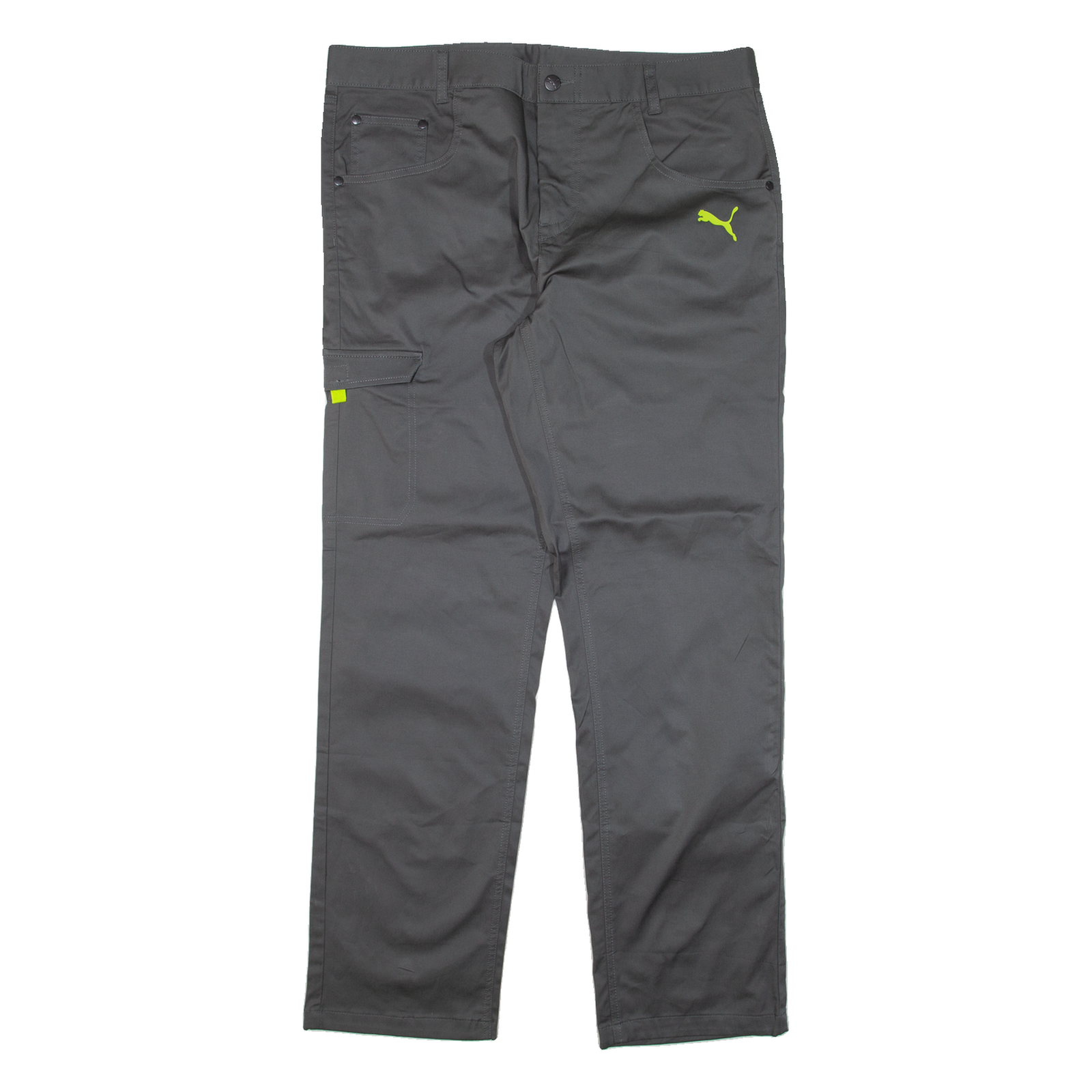 PUMA Womens Trousers Grey Regular Straight W38 L33 Refurbished - N/A refurbished available on Cerqular
