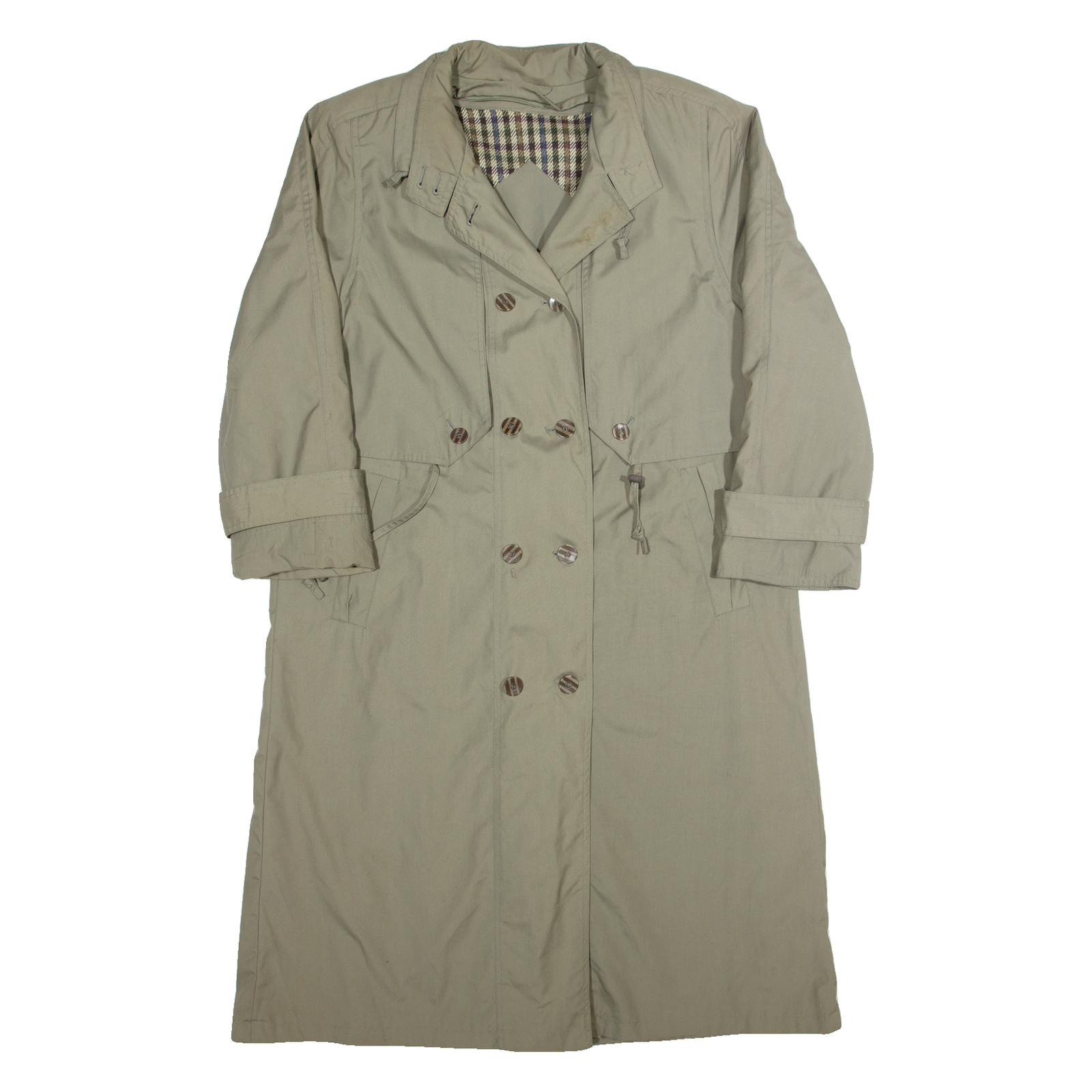 C&A Womens Trench Coat Green 90s L Refurbished - N/A refurbished available on Cerqular