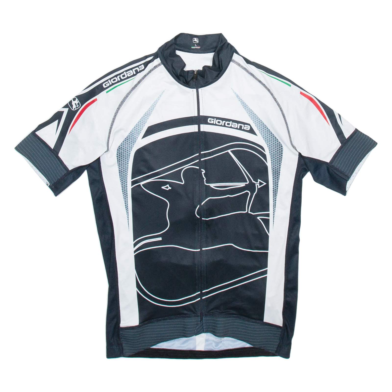 GIORDANA Full Zip Cycling Mens Jersey Black L Refurbished - N/A refurbished available on Cerqular