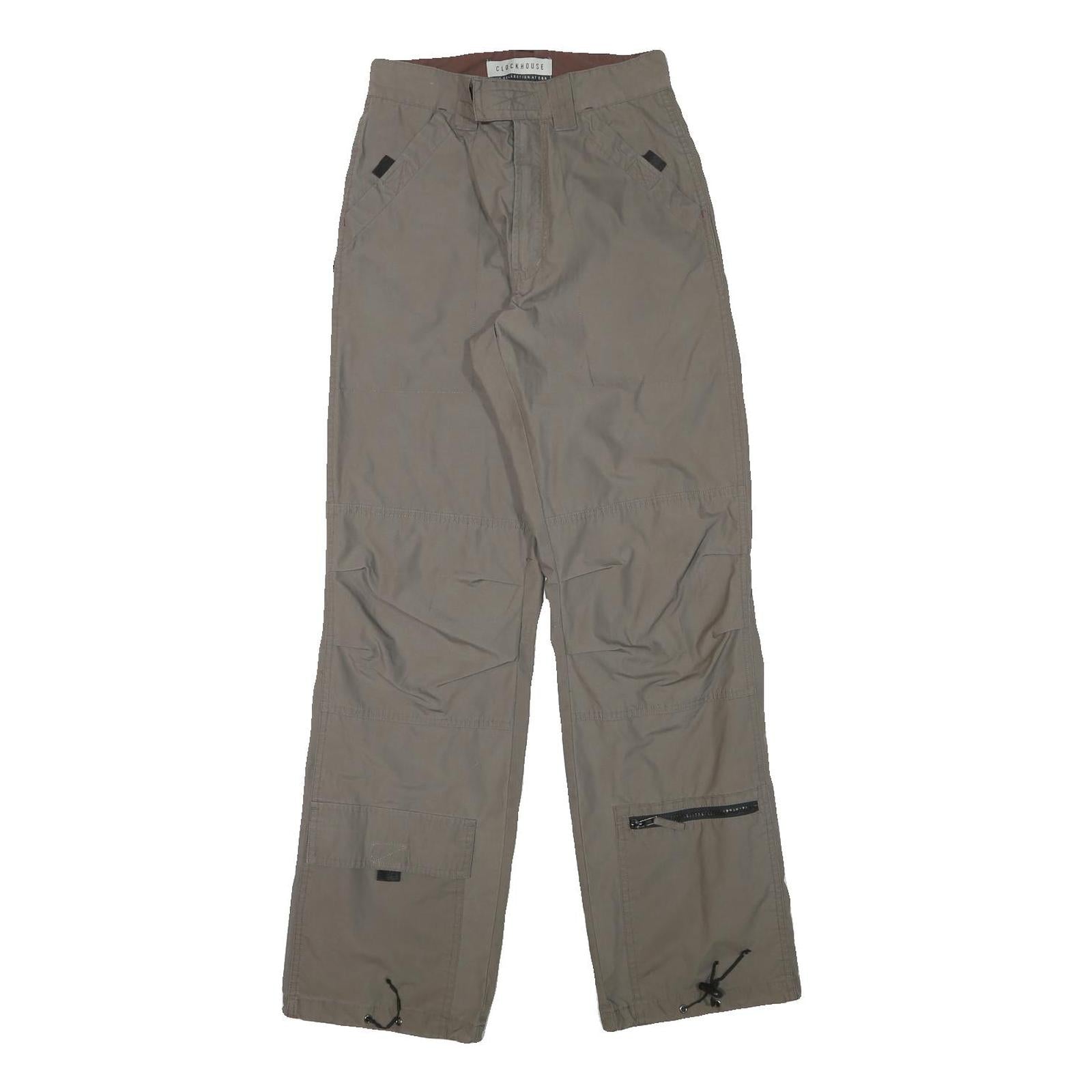 CLOCKHOUSE Mens Polyester Blend Beige Relaxed Straight Trousers W26 L31 Casual Refurbished - N/A refurbished available on Cerqular