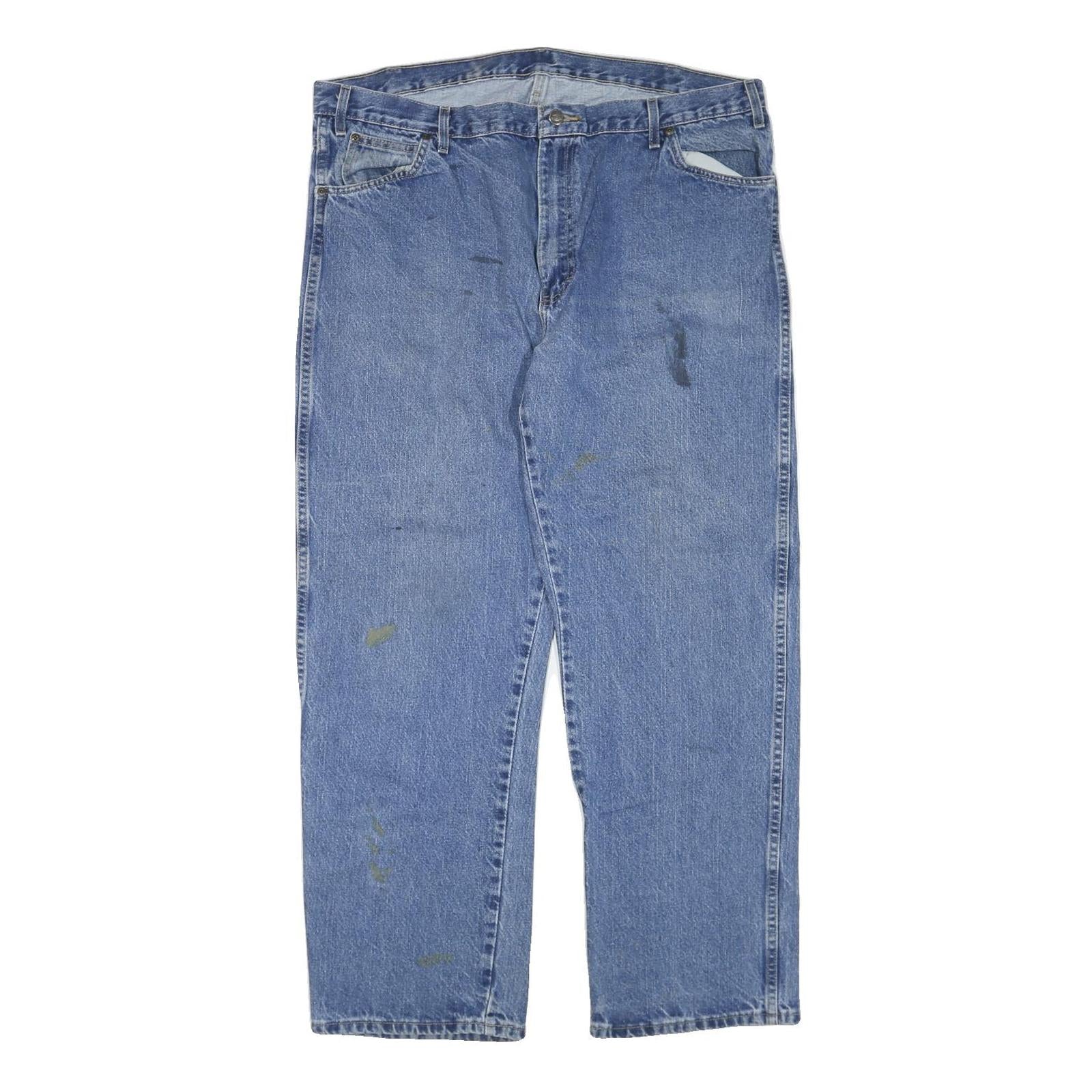 DICKIES Mens Jeans Blue Regular Straight Denim Medium W40 L32 Workwear Refurbished - N/A refurbished available on Cerqular