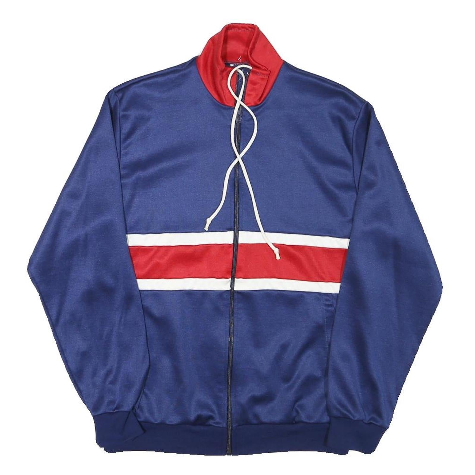 Mens Blue Red Track Jacket S Polyester Blend Zip Plain Sports Style Refurbished - N/A refurbished available on Cerqular