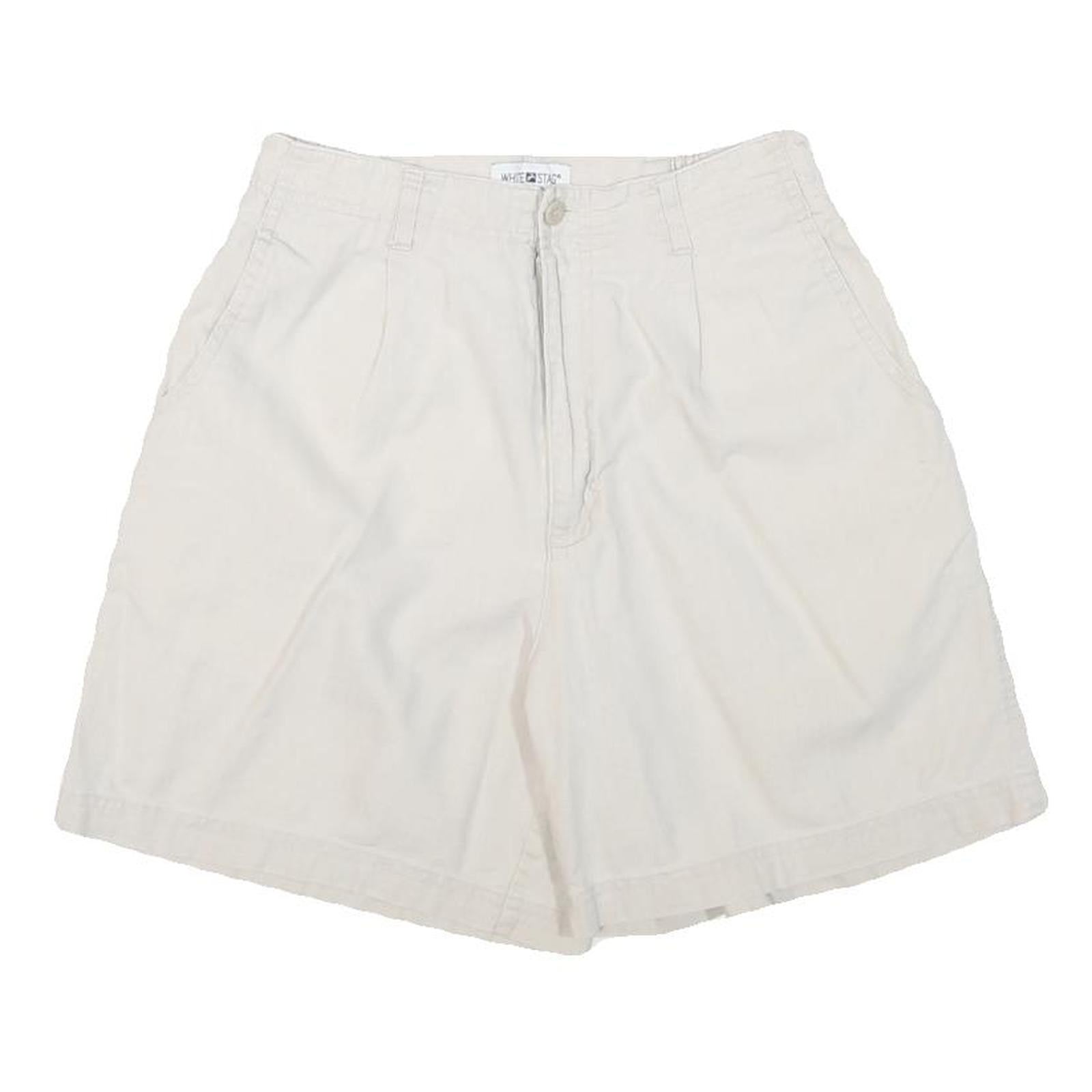 WHITE STAG Womens Shorts White Casual S W25 Linen Blend Lightweight Refurbished - N/A refurbished available on Cerqular