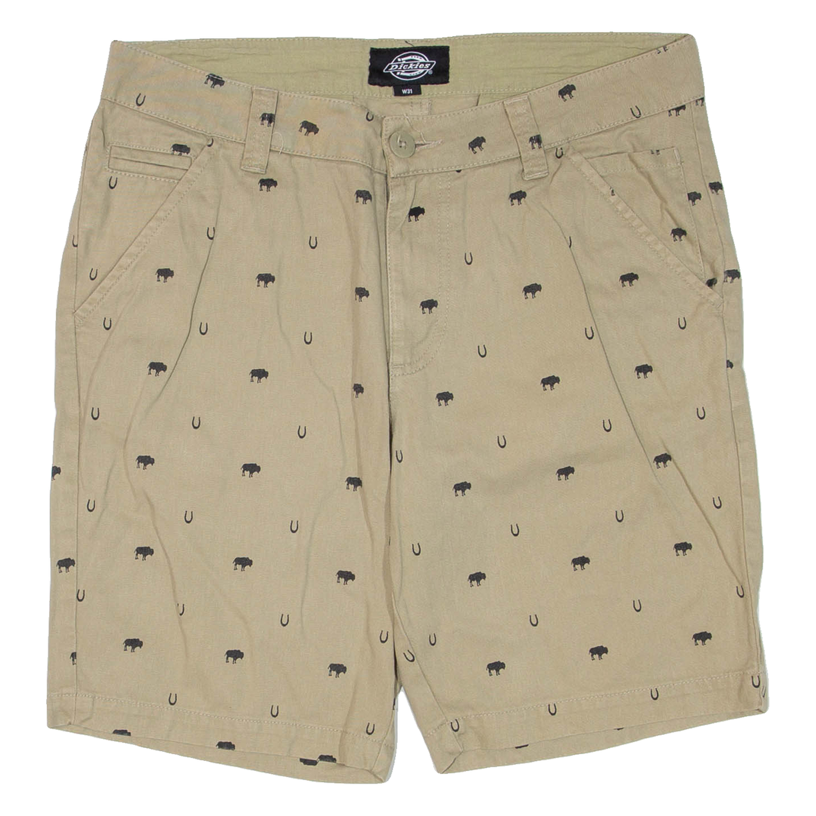 DICKIES Mens Casual Shorts Brown M W31 Refurbished - N/A refurbished available on Cerqular