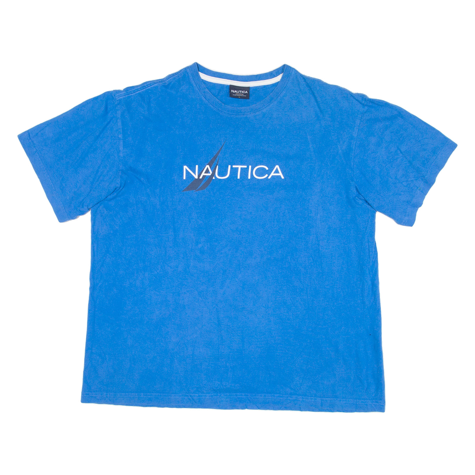 NAUTICA Mens T-Shirt Blue L Refurbished - N/A refurbished available on Cerqular