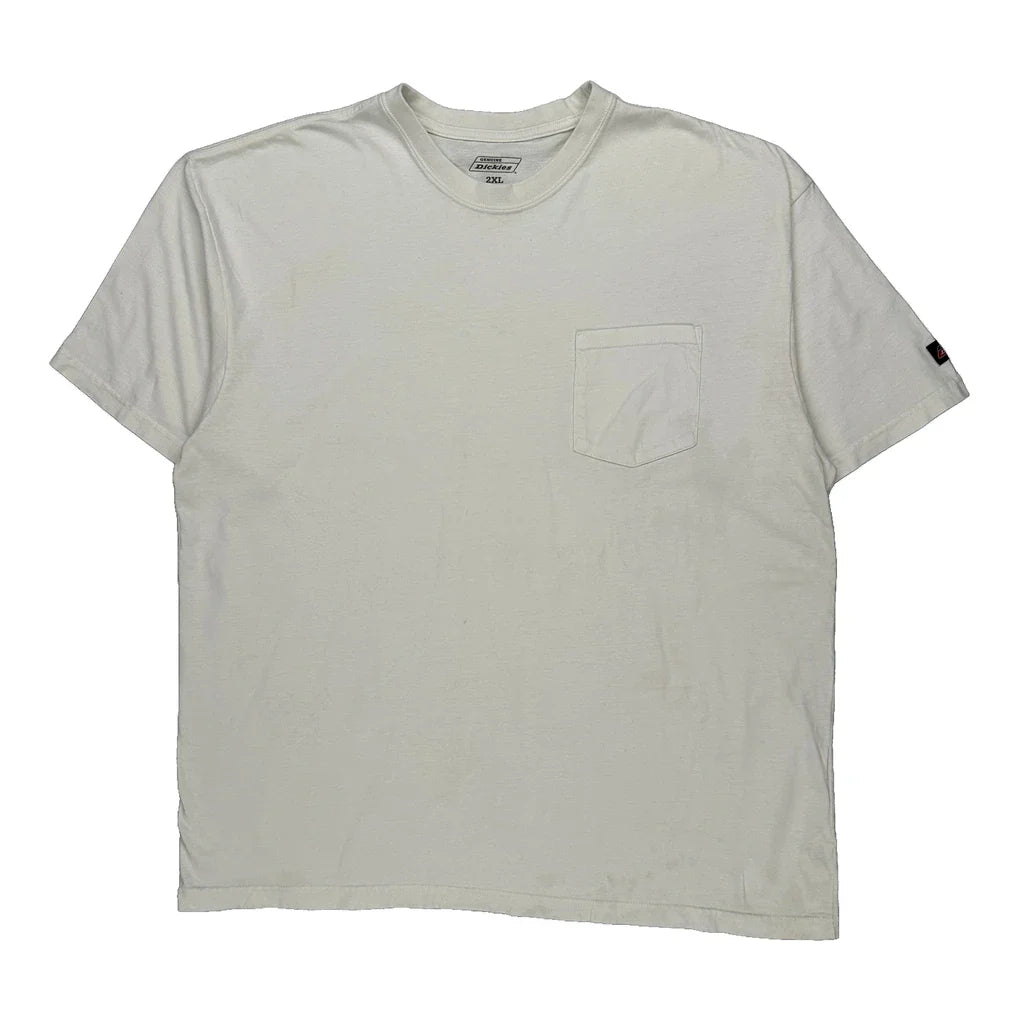 Buy Dickies T-Shirt - 2XL White Cotton Refurbished - $13.39 Dickies T-Shirt - 2XL White Cotton Refurbished - Thrifted (note: this is a term often used to describe second- refurbished available on Cerqular