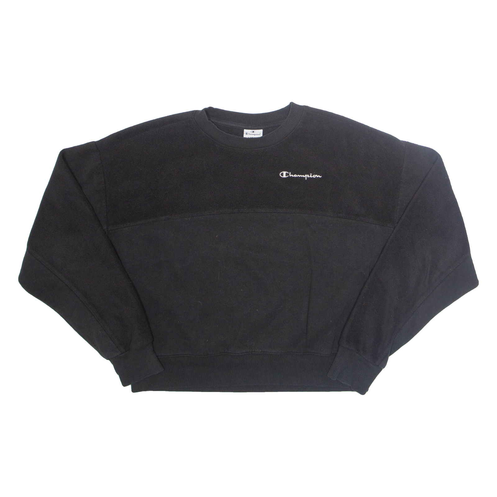 CHAMPION Cropped Womens Sweatshirt Black L Refurbished - N/A refurbished available on Cerqular