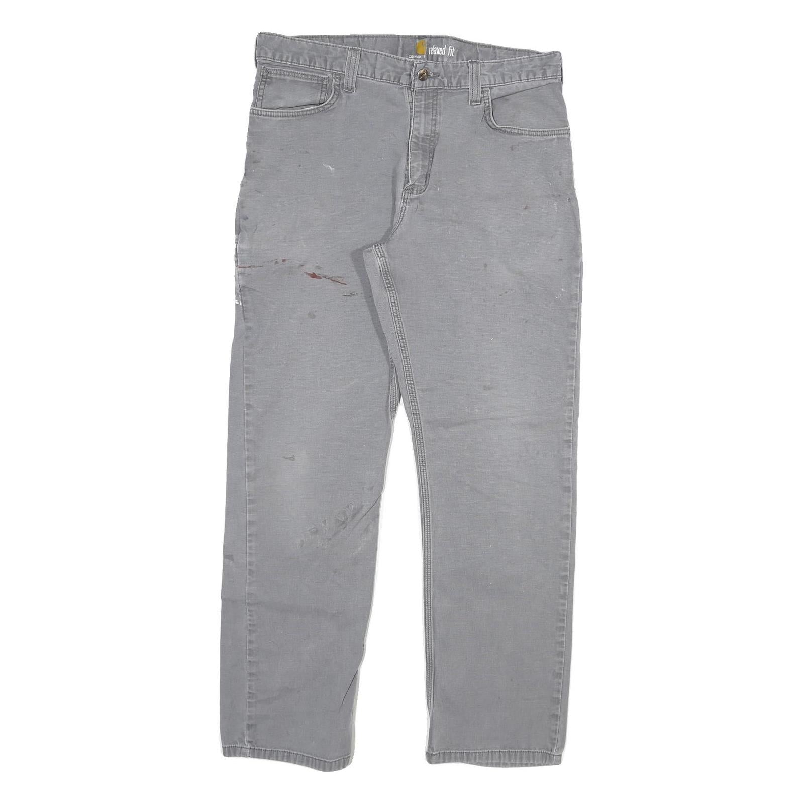 Buy CARHARTT Mens Cotton Blend Grey Relaxed Fit Straight Trousers W34 L32 Workwear Refurbished - $49.39 CARHARTT Mens Cotton Blend Grey Relaxed Fit Straight Trousers W34 L32 Workwear Refurbished - N/A refurbished available on Cerqular