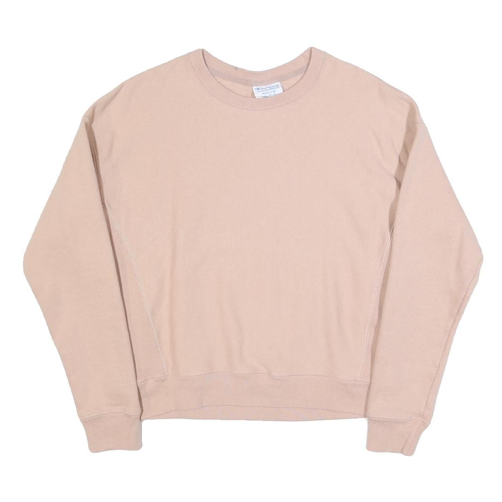 CHAMPION REVERSE WEAVE Womens Beige Crew Neck M Cotton Blend Sweatshirt Refurbished - N/A refurbished available on Cerqular