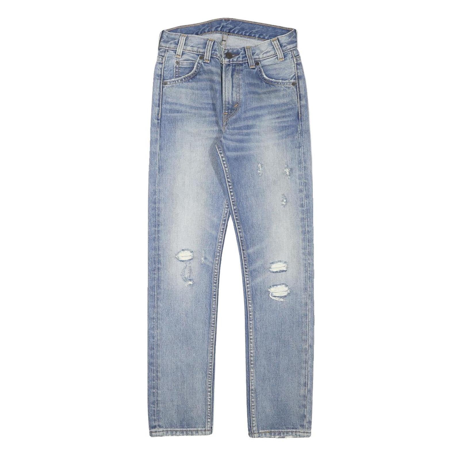 LEVI'S 505 Womens Jeans Blue Slim Straight Denim Medium W25 L27 Stylish Refurbished - N/A refurbished available on Cerqular
