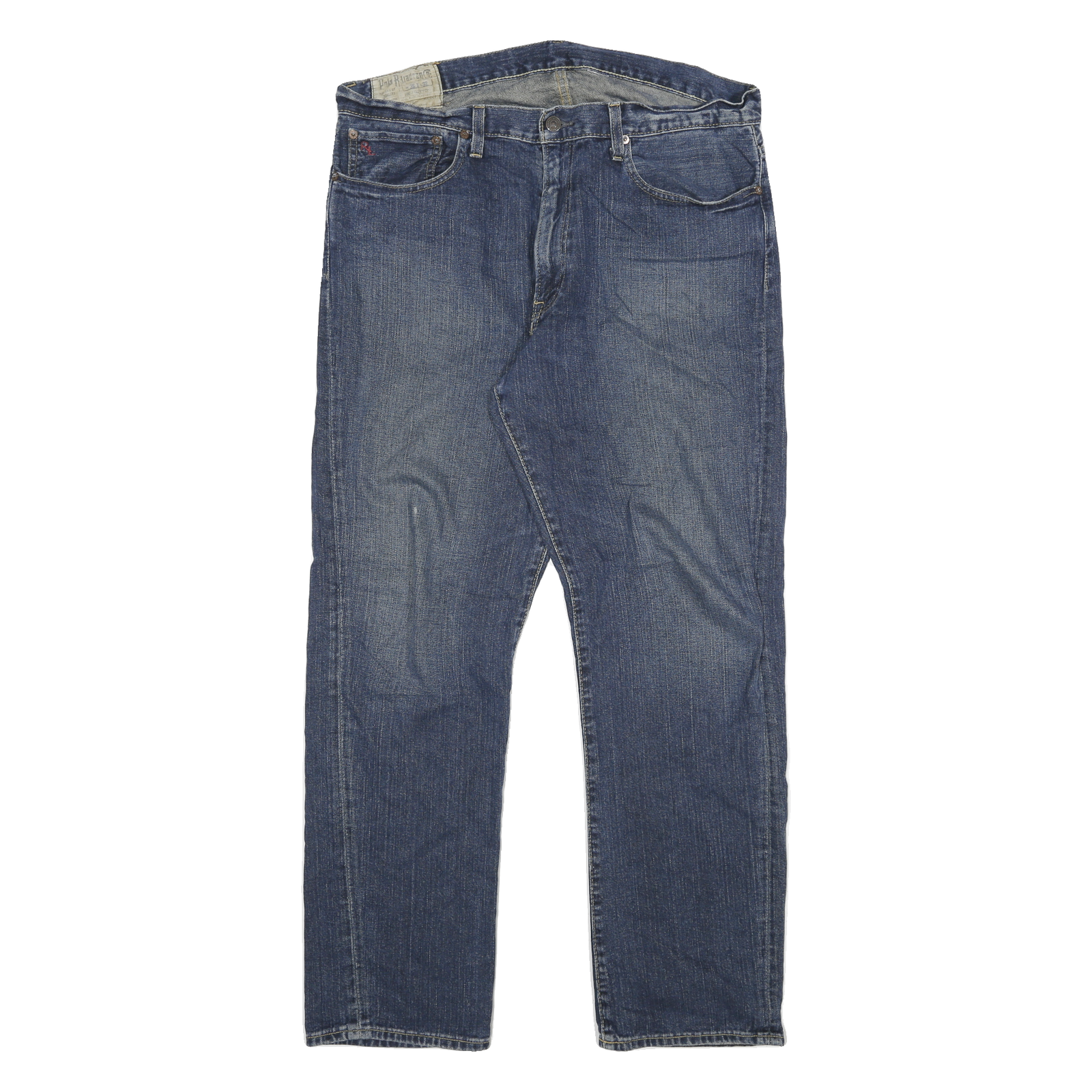 POLO RALPH LAUREN Mens Jeans Blue Regular Straight Denim Medium W39 L30 Classic Refurbished - N/A refurbished available on Cerqular
