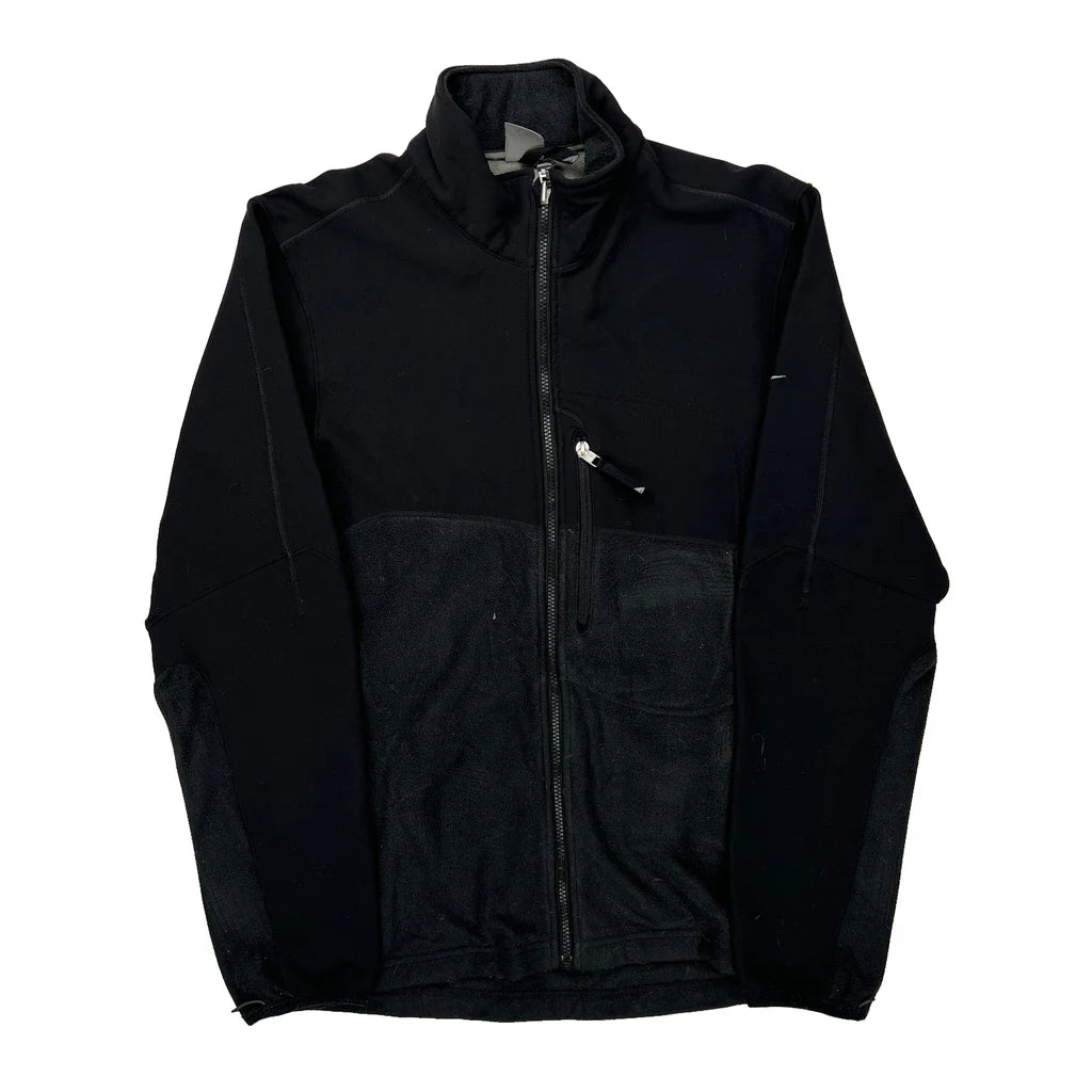 Buy Nike Fleece Jacket - Large Black Polyester Refurbished - $57.61 Nike Fleece Jacket - Large Black Polyester Refurbished - Thrifted (note: this is a term often used to describe second- refurbished available on Cerqular