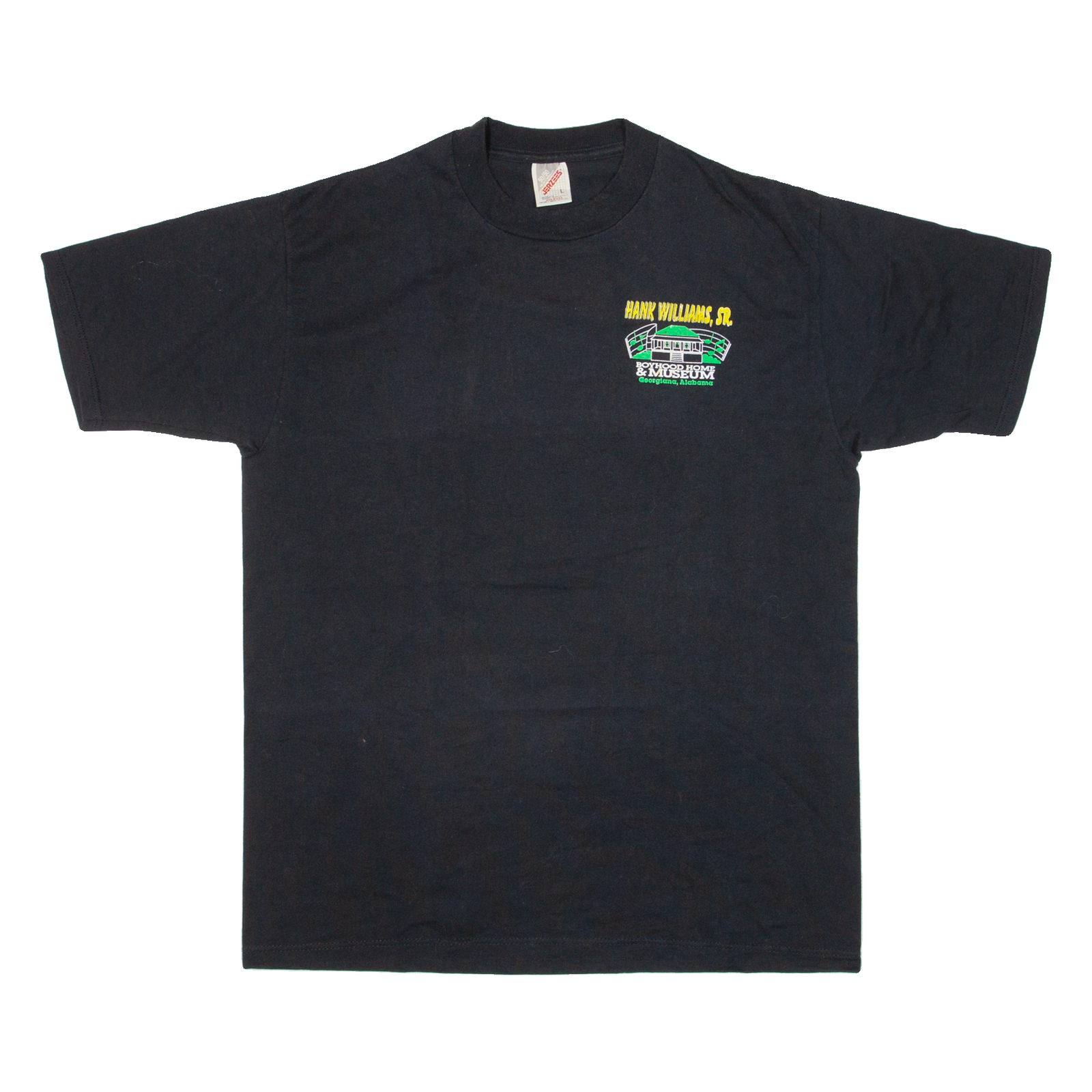 JERZEES Boyhood Home And Museum Georgiana Alabama Mens T-Shirt Black USA L Refurbished - N/A refurbished available on Cerqular