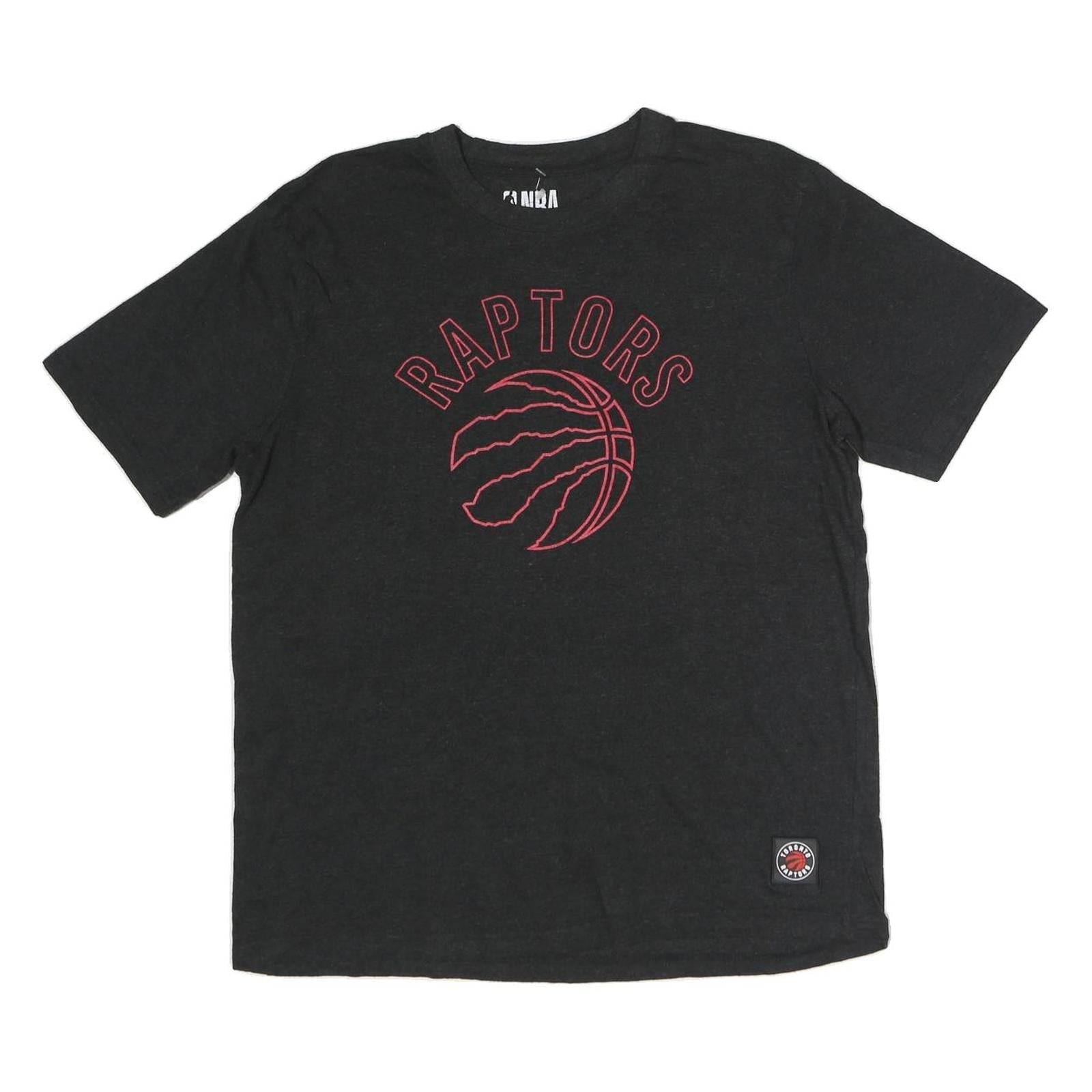 NBA Mens Black Raptors Graphic T-Shirt M Short Sleeve Crew Neck Cotton Refurbished - N/A refurbished available on Cerqular