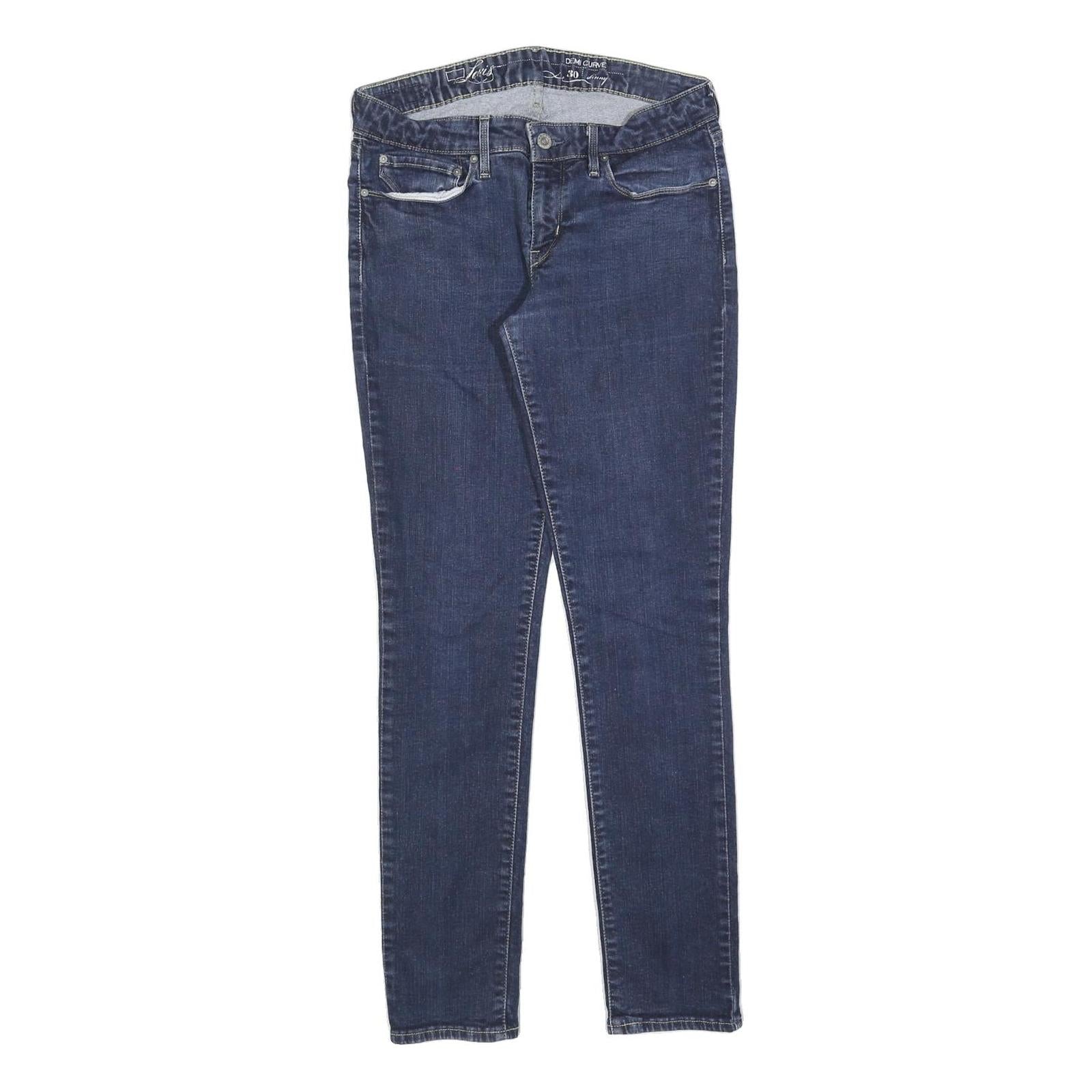 LEVI'S Womens Slim Blue Denim Jeans W30 L32 Stretch Cotton Blend Zip Closure Refurbished - N/A refurbished available on Cerqular