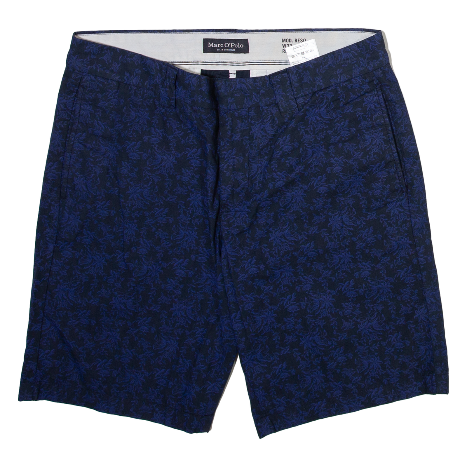 MARC O'POLO Mens Casual Shorts Blue Floral M W33 Refurbished - N/A refurbished available on Cerqular