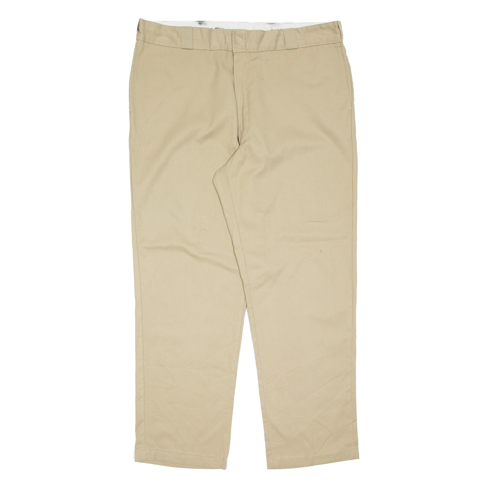 DICKIES Chino Mens Trousers Beige Regular Straight W42 L32 Refurbished - N/A refurbished available on Cerqular