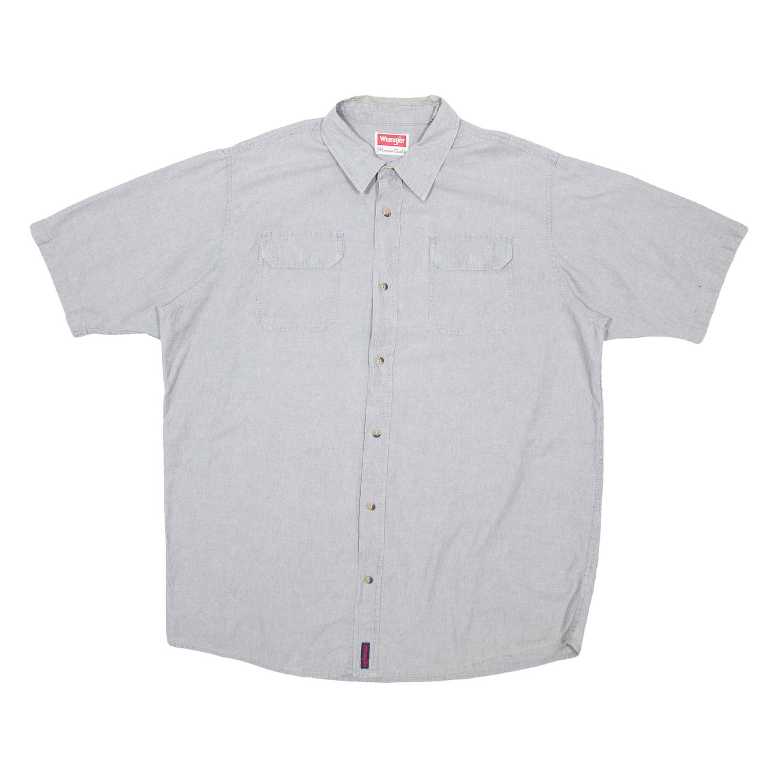 WRANGLER Tall Mens Plain Shirt Grey XL Refurbished - N/A refurbished available on Cerqular