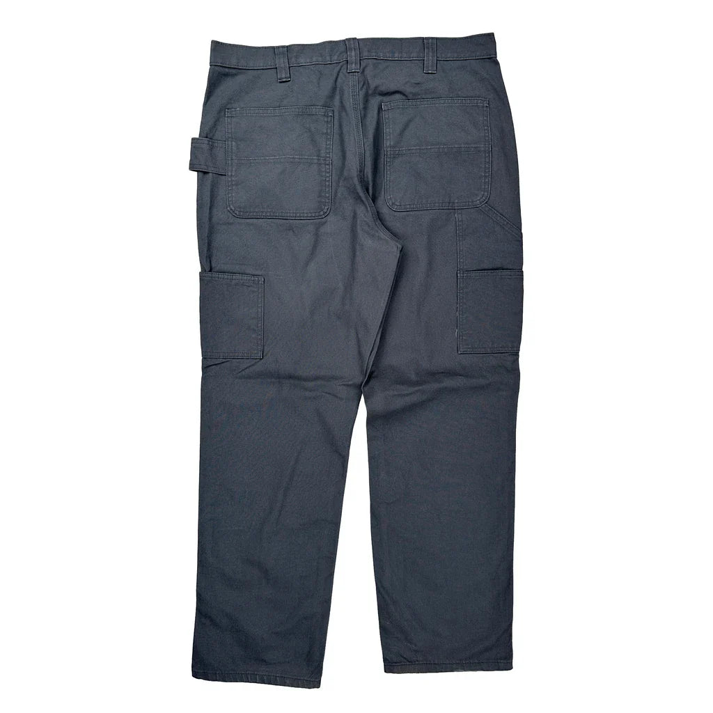 Dickies Carpenter Trousers - 36W 31L Grey Cotton Refurbished - Thrifted (note: this is a term often used to describe second- refurbished available on Cerqular
