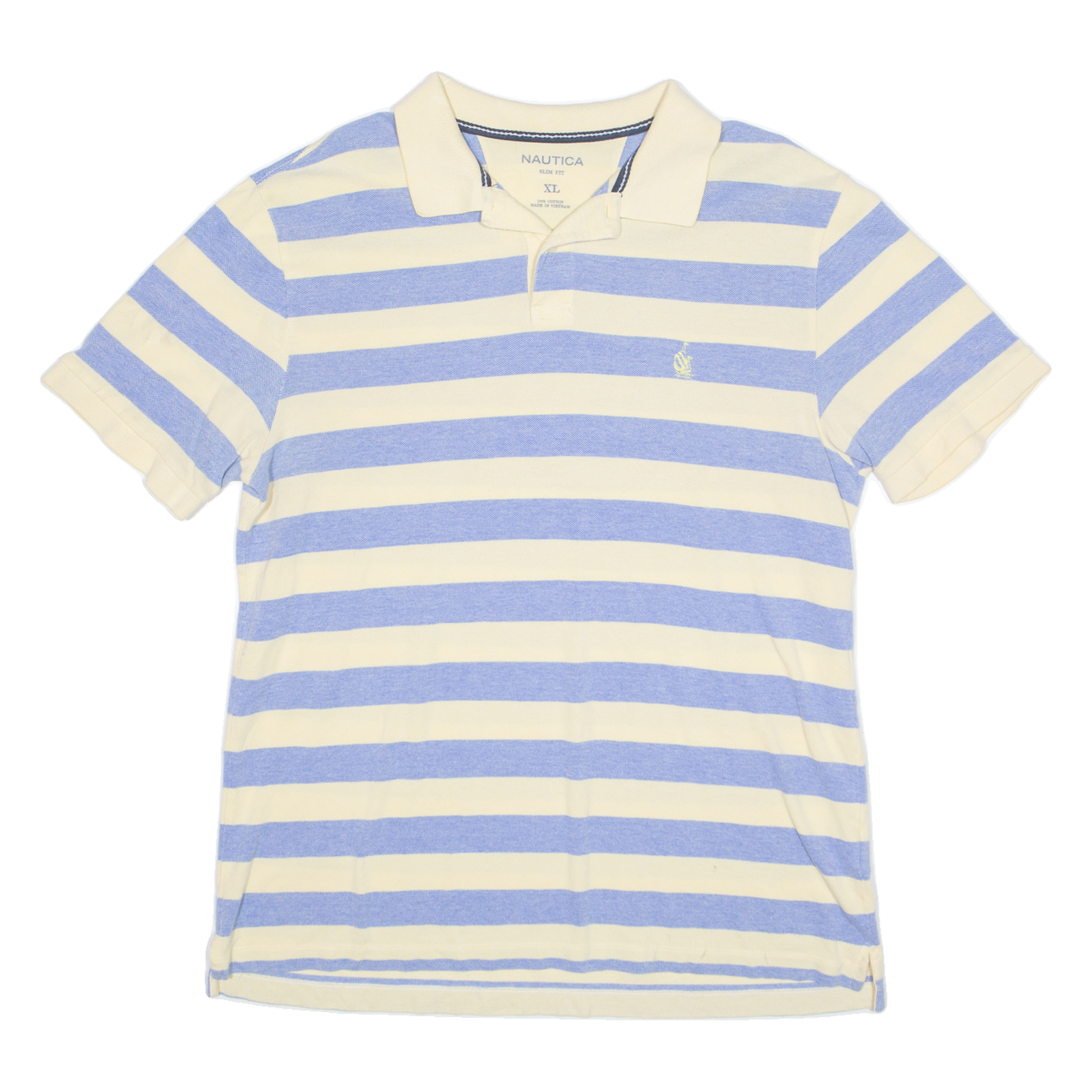 NAUTICA Slim Fit Mens Polo Shirt Yellow Colourblock XL Refurbished - N/A refurbished available on Cerqular