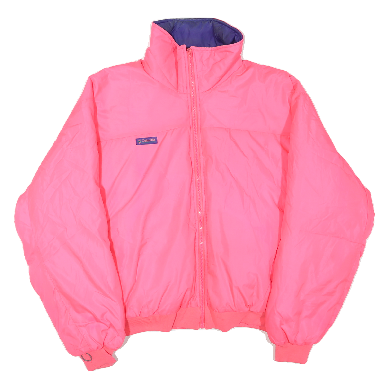 COLUMBIA Womens Pink Shell Jacket XL Polyester Blend Plain Zip Outdoor Refurbished - N/A refurbished available on Cerqular