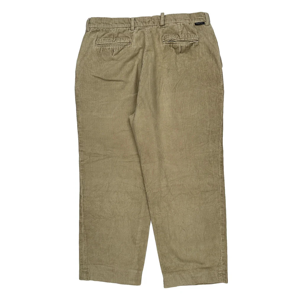 Buy Nautica Cord Trousers - 36″ Waist Beige Corduroy Refurbished - $46.89 Nautica Cord Trousers - 36″ Waist Beige Corduroy Refurbished - Thrifted (note: this is a term often used to describe second- refurbished available on Cerqular