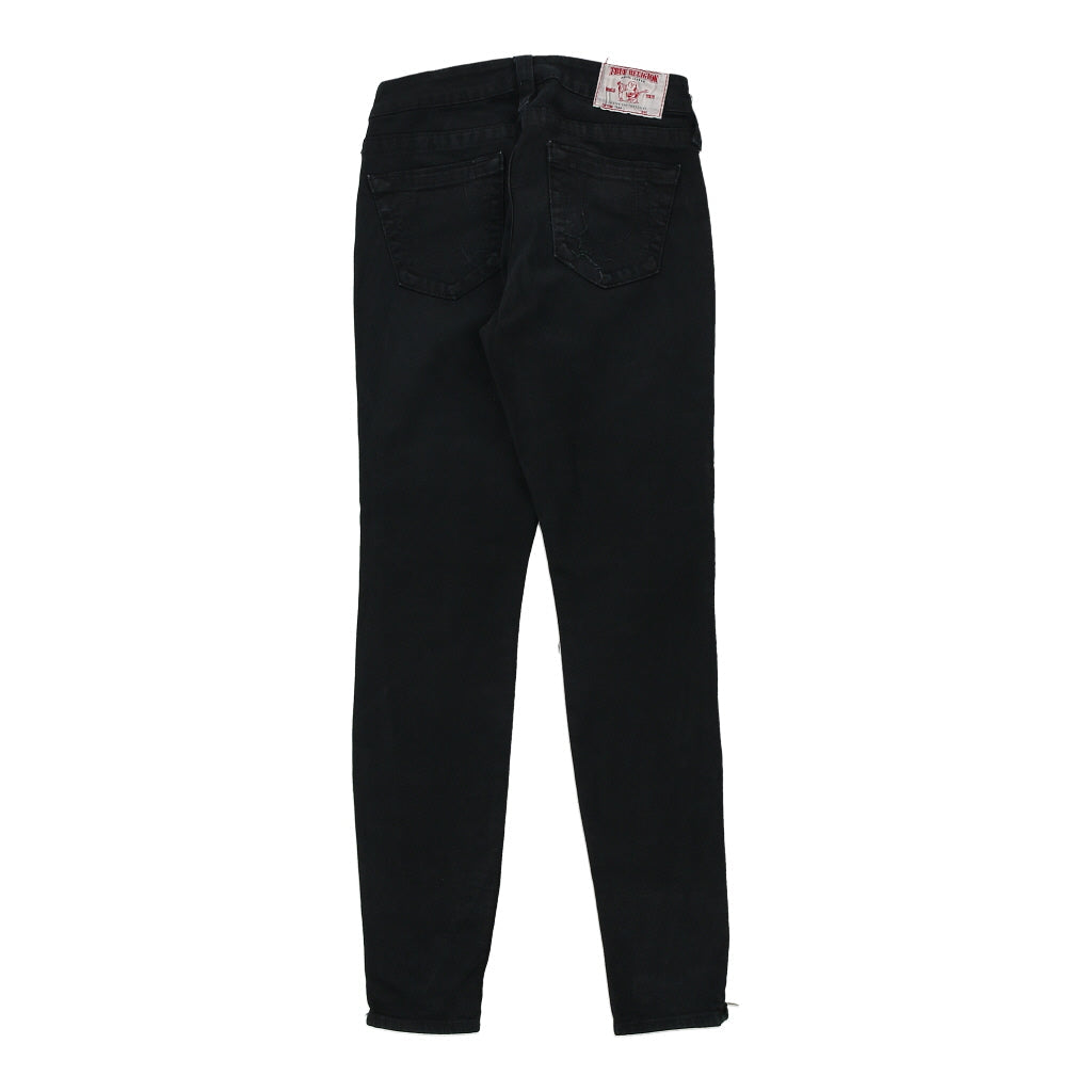 True Religion Skinny Jeans - 27W UK 6 Black Cotton Refurbished - Thrifted (note: this is a term often used to describe second- refurbished available on Cerqular