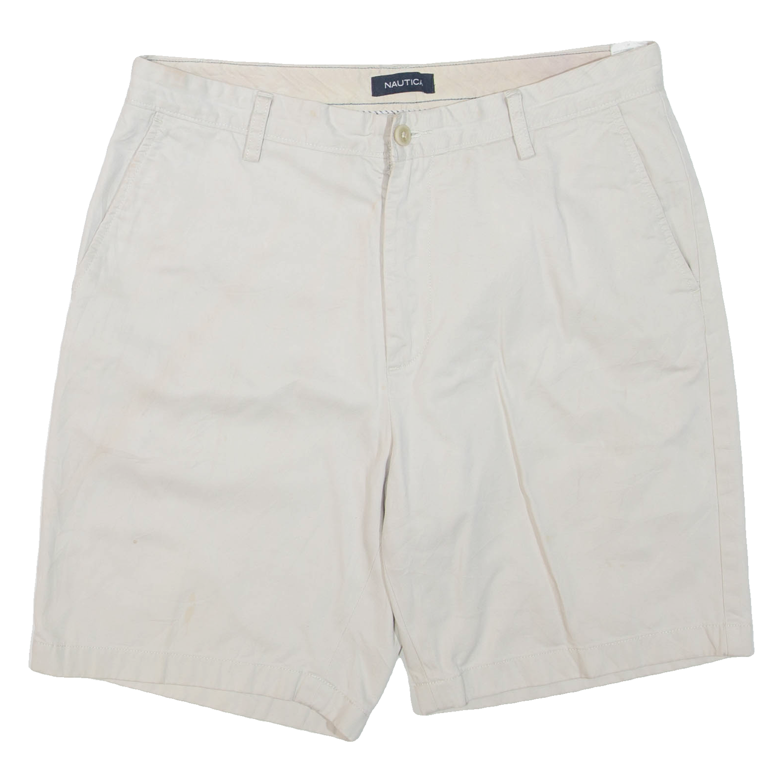 NAUTICA Mens Chino Shorts Beige M W34 Refurbished - N/A refurbished available on Cerqular