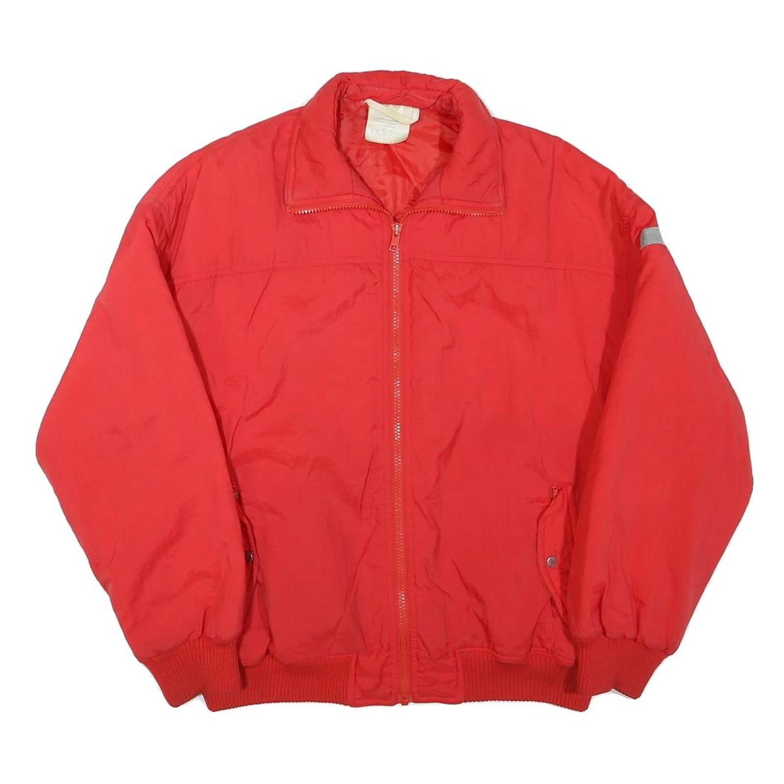 ADIDAS Mens Red Jacket M Polyester Blend Plain Zip Casual Sportswear Refurbished - N/A refurbished available on Cerqular