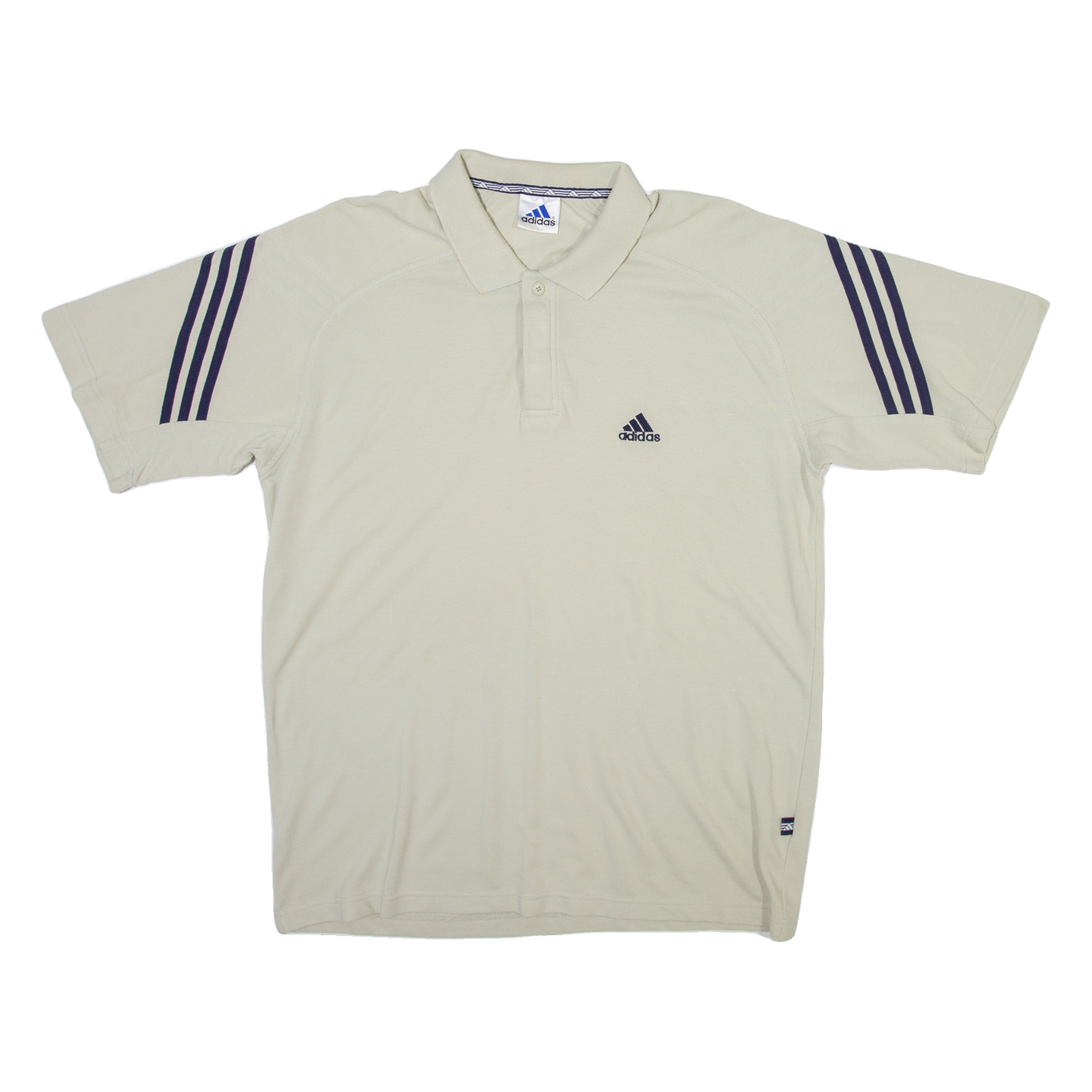 ADIDAS Mens Polo Shirt Beige L Refurbished - N/A refurbished available on Cerqular