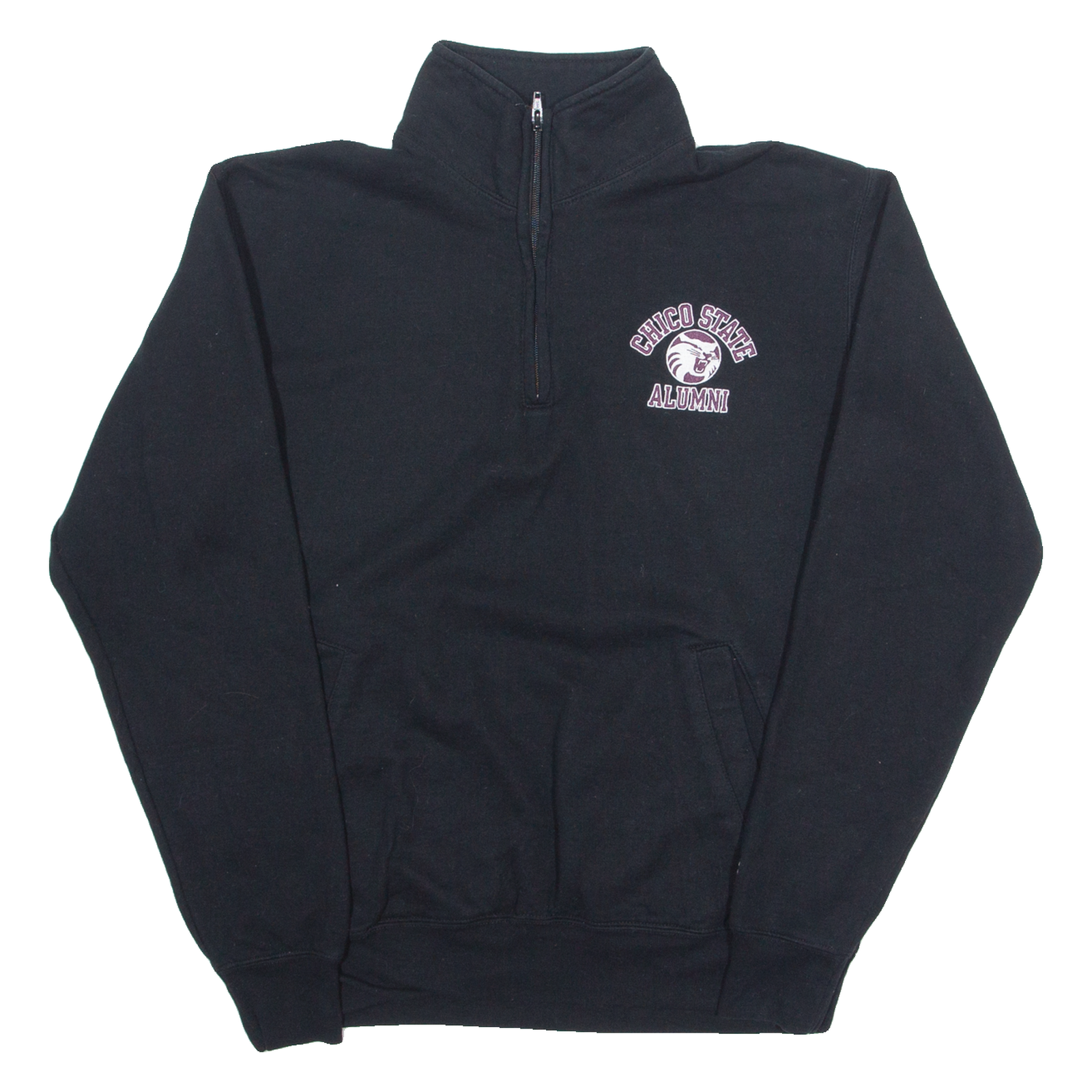 CHAMPION ECO Mens Sweatshirt Black 1/4 Zip USA M Refurbished - N/A refurbished available on Cerqular