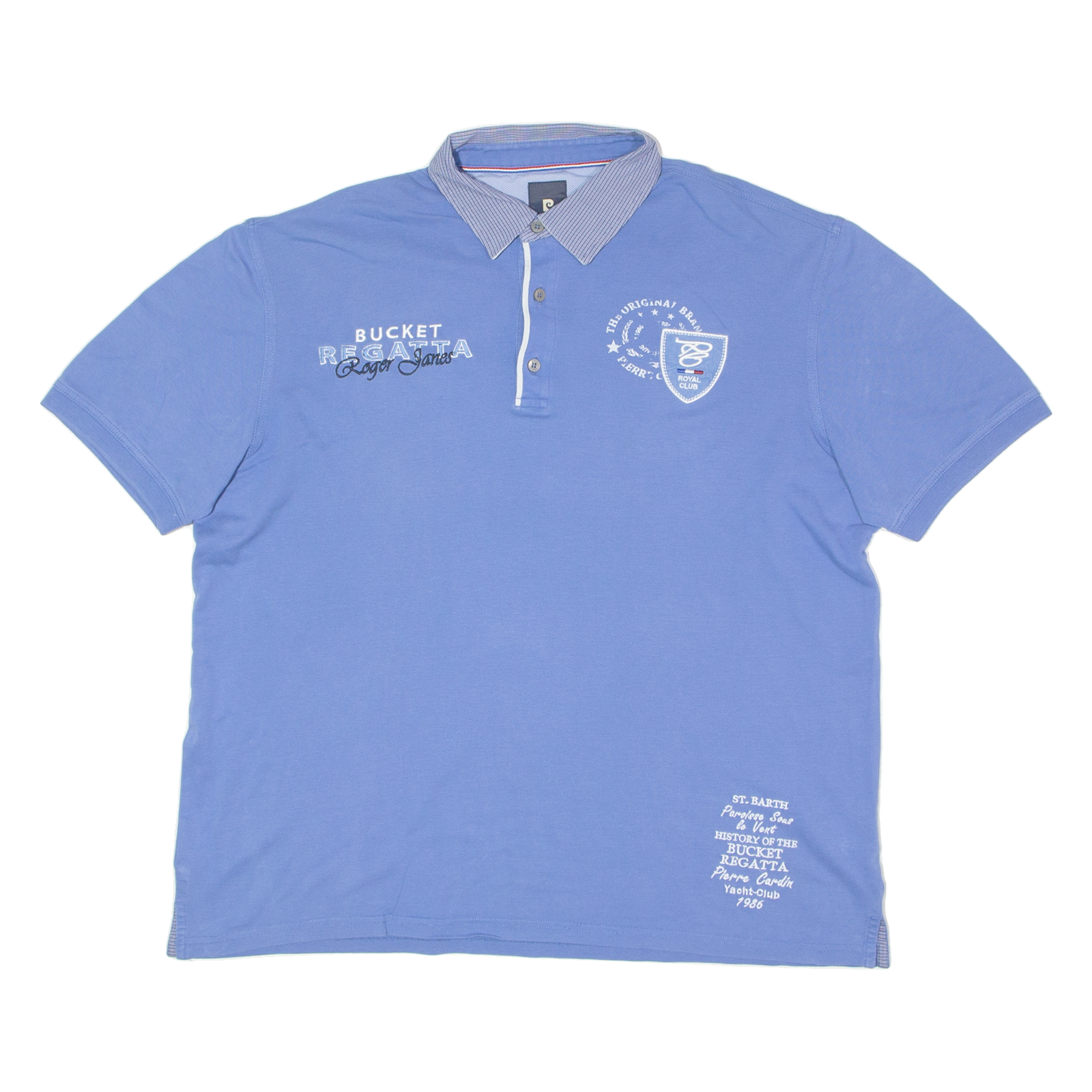 PIERRE CARDIN Bucket Regatta Mens Polo Shirt Blue XL Refurbished - N/A refurbished available on Cerqular