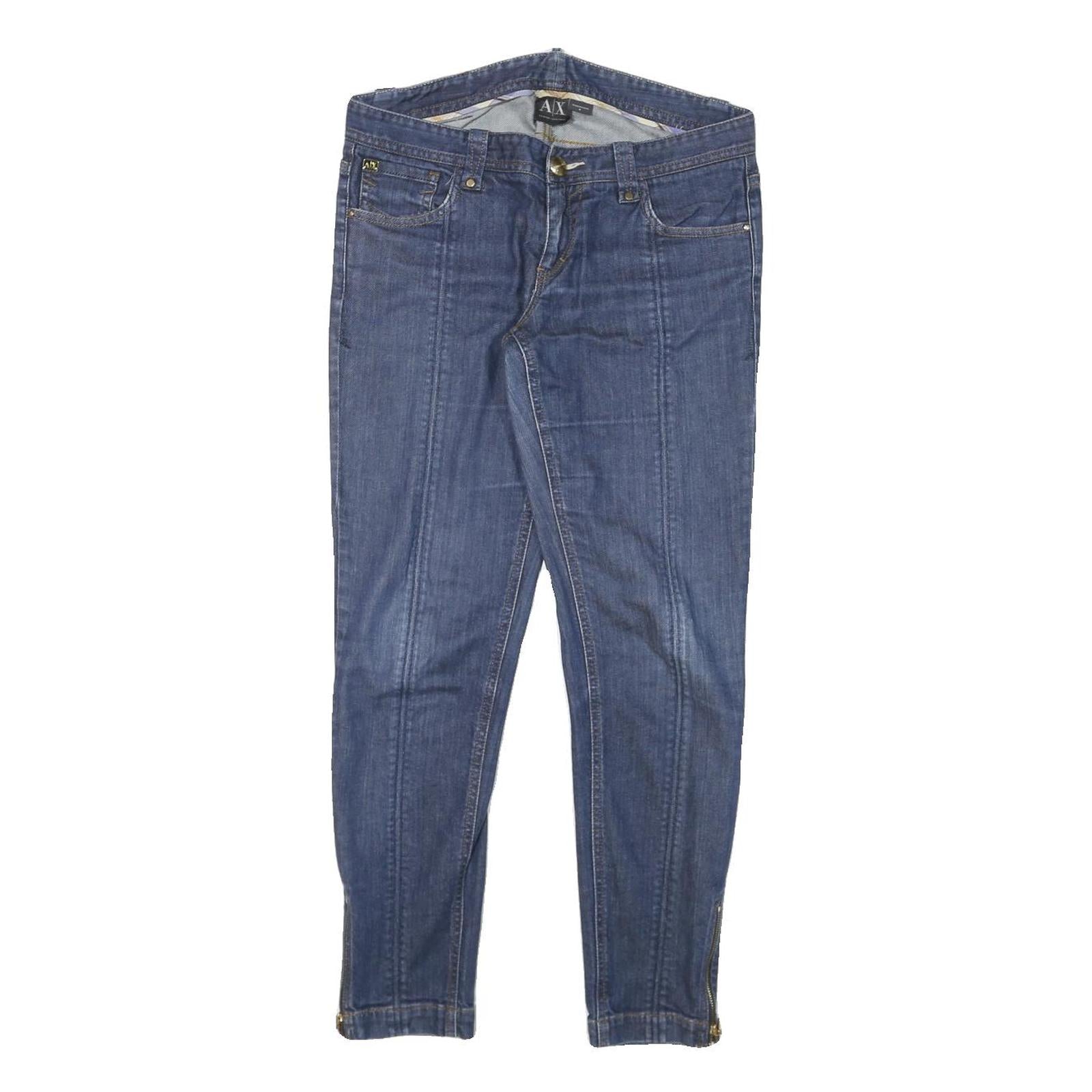 ARMANI EXCHANGE Womens Jeans Blue Slim Skinny Denim Medium W30 L27 Stylish Refurbished - N/A refurbished available on Cerqular