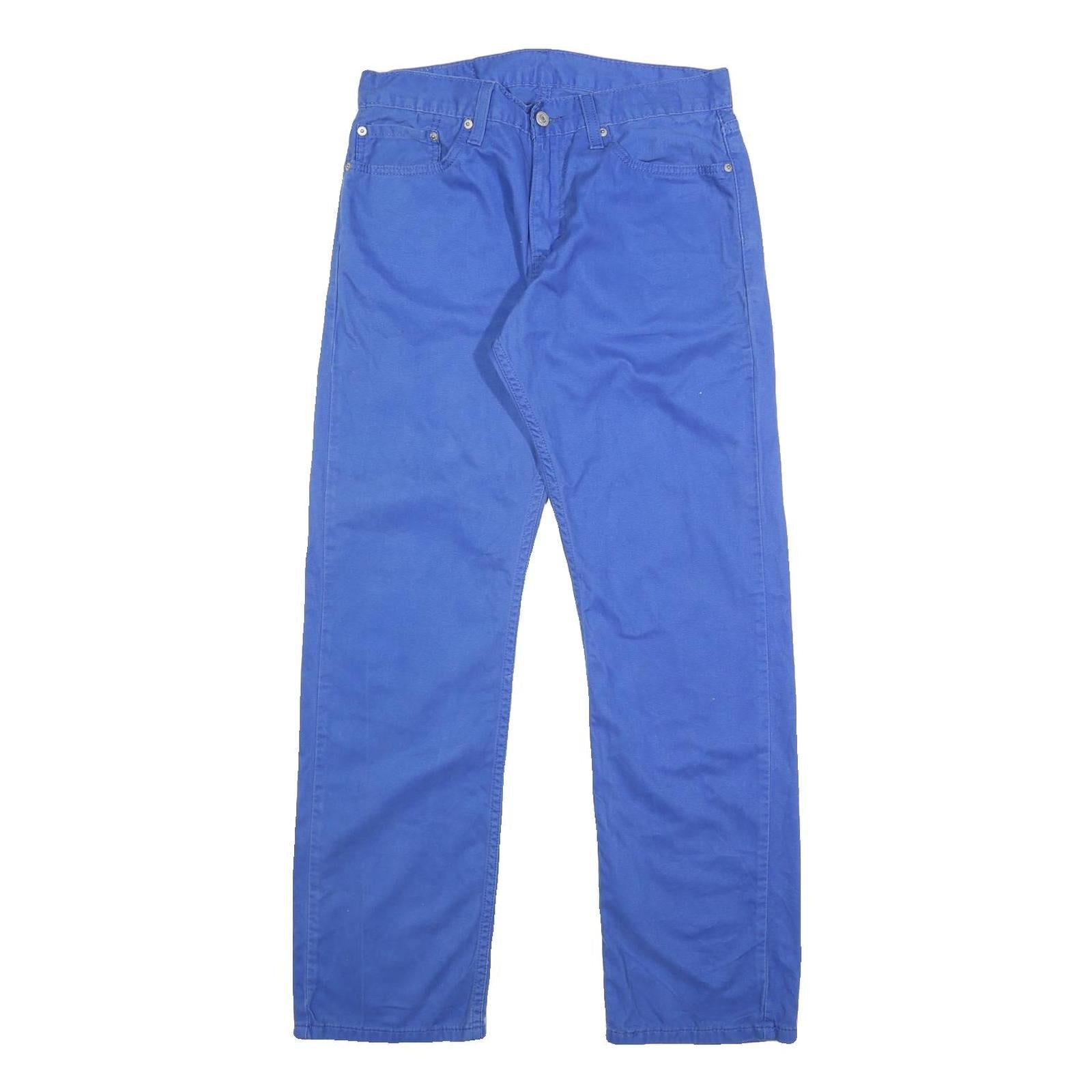 LEVI'S Mens Cotton Blue Slim Straight Trousers W32 L32 Classic Casual Zip Refurbished - N/A refurbished available on Cerqular