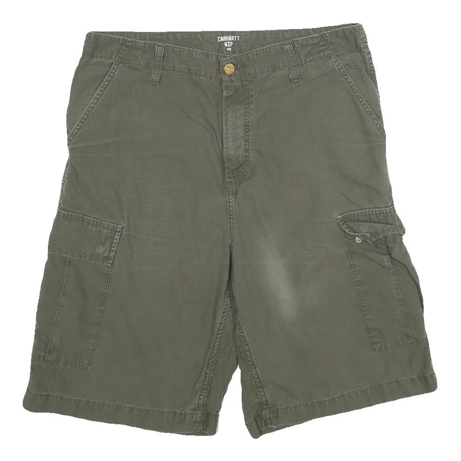 CARHARTT Mens Shorts Green Casual Cargo S W30 Durable Workwear Refurbished - N/A refurbished available on Cerqular