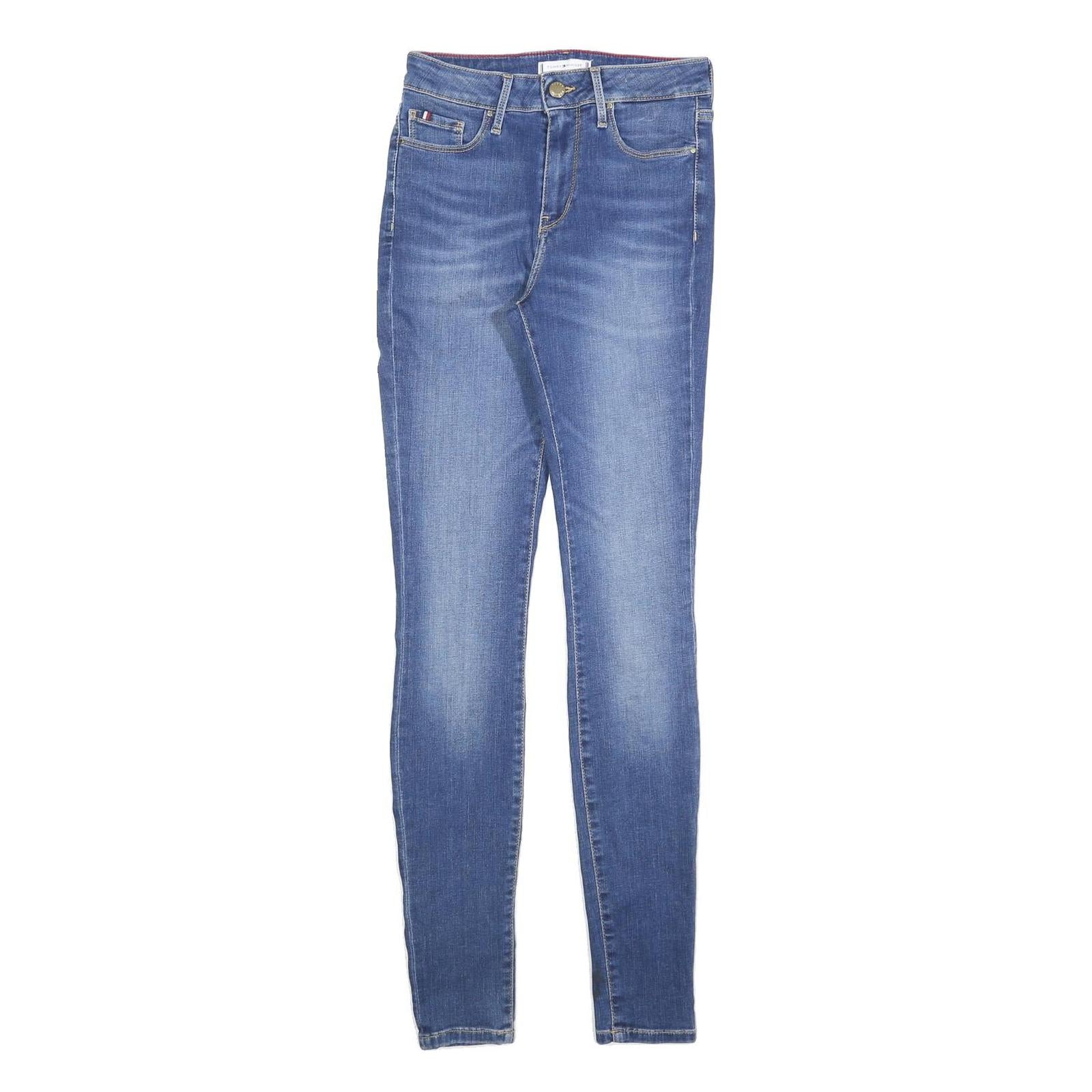 TOMMY HILFIGER Womens Slim Skinny Denim Light Blue Cotton Blend W26 L32 Slim Fit Refurbished - N/A refurbished available on Cerqular