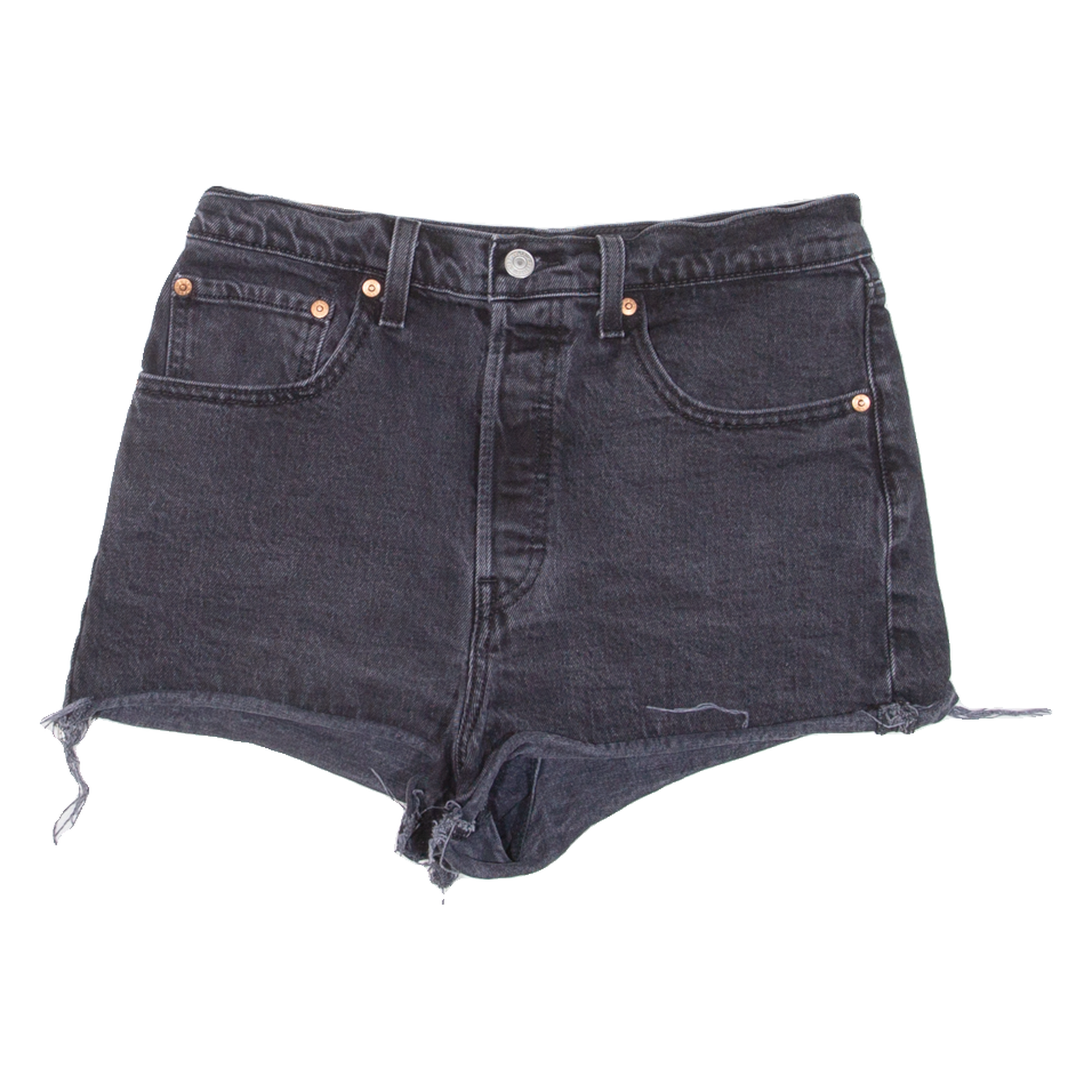 LEVI'S Ribcage BIG E Womens Denim Shorts Black M W30 Refurbished - N/A refurbished available on Cerqular