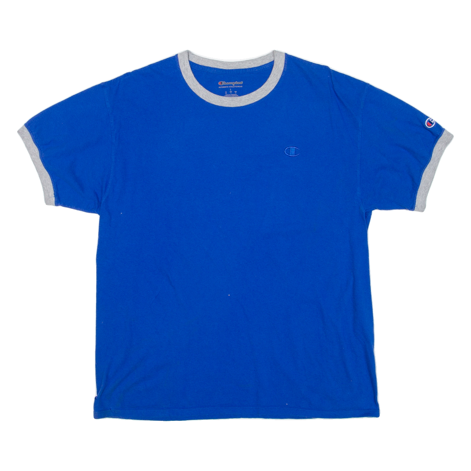 CHAMPION Womens T-Shirt Blue L Refurbished - N/A refurbished available on Cerqular