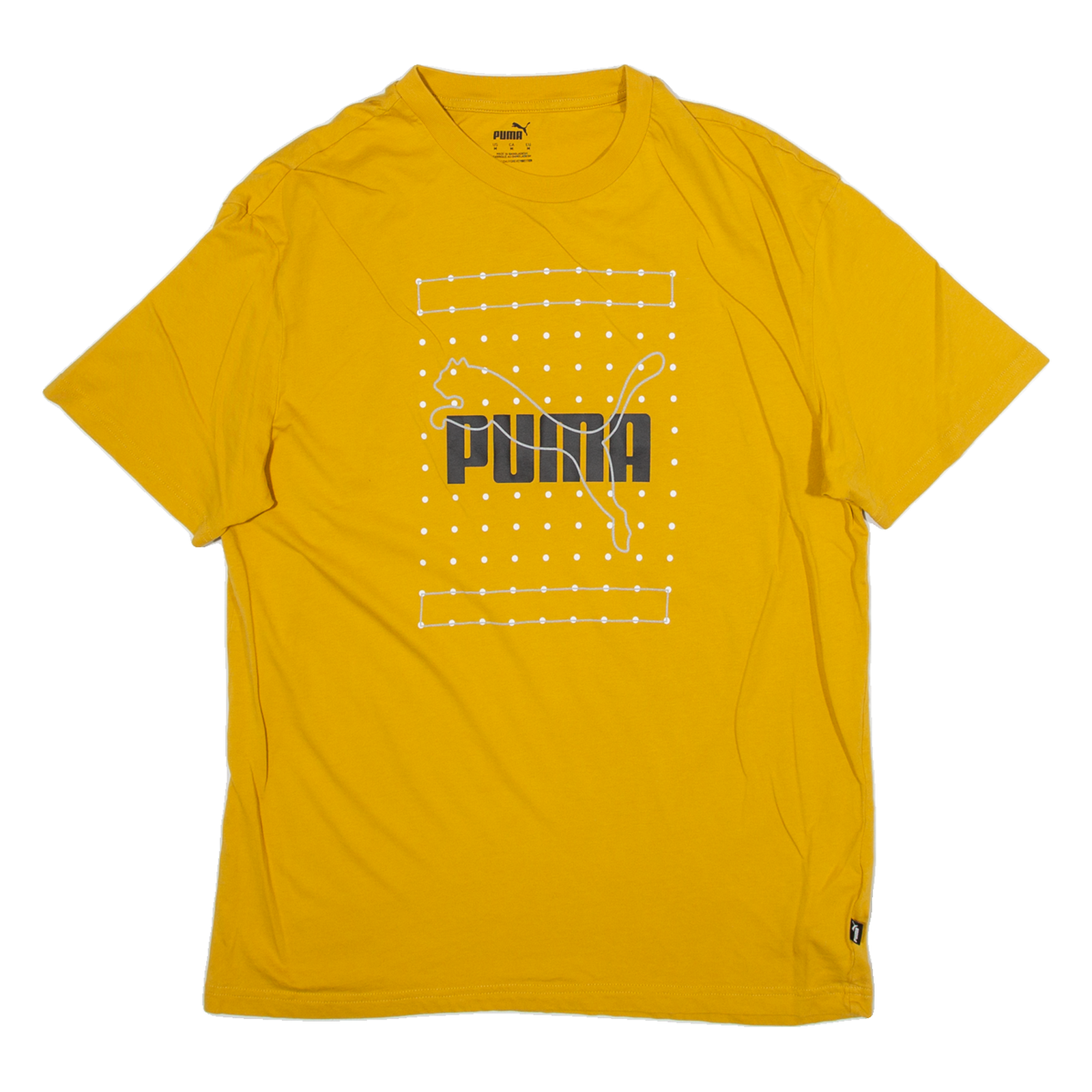 PUMA Womens T-Shirt Yellow M Refurbished - N/A refurbished available on Cerqular