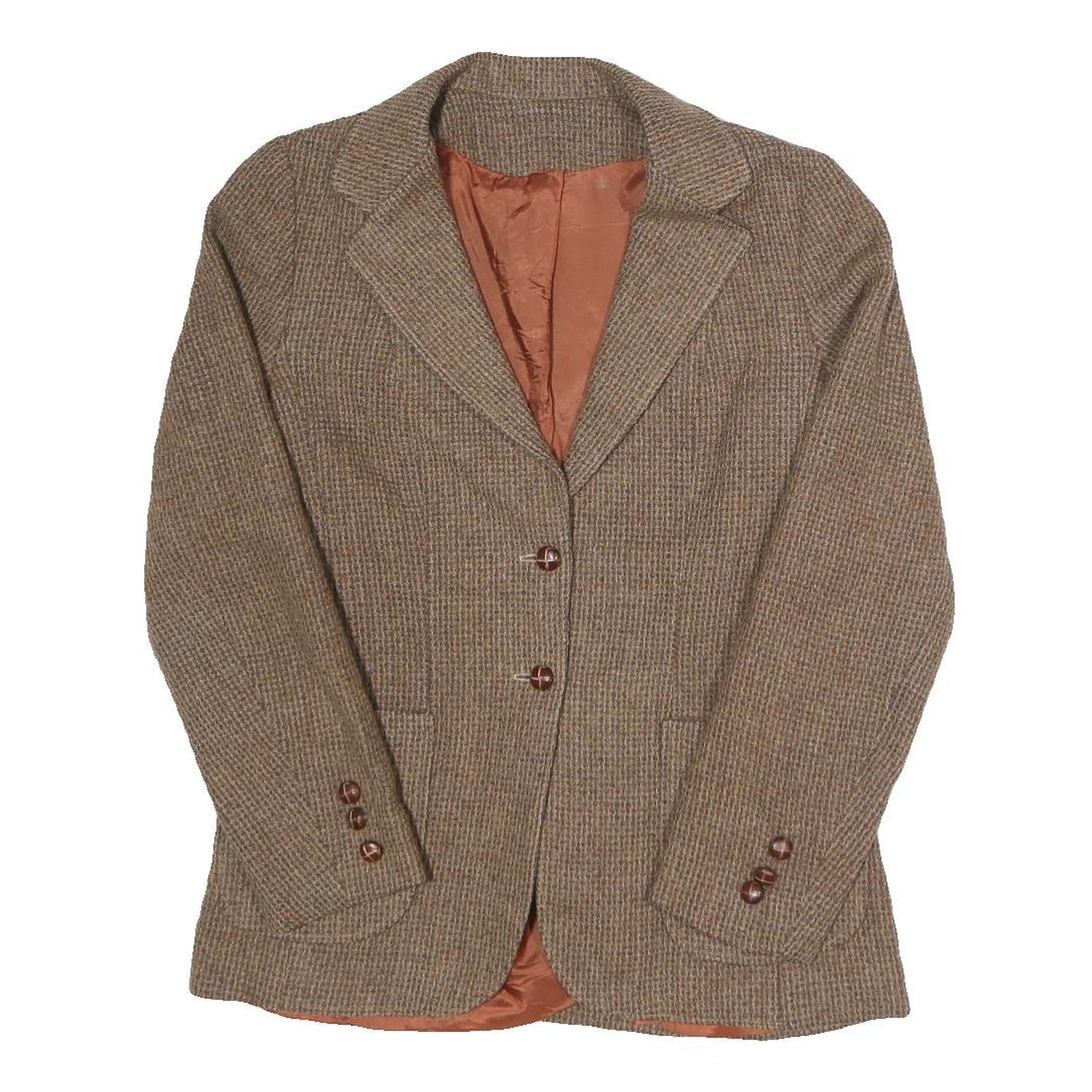 Buy LARRY LEVINE Womens Brown Wool Check Single Breasted Blazer Jacket S Wool Refurbished - $48.09 LARRY LEVINE Womens Brown Wool Check Single Breasted Blazer Jacket S Wool Refurbished - N/A refurbished available on Cerqular