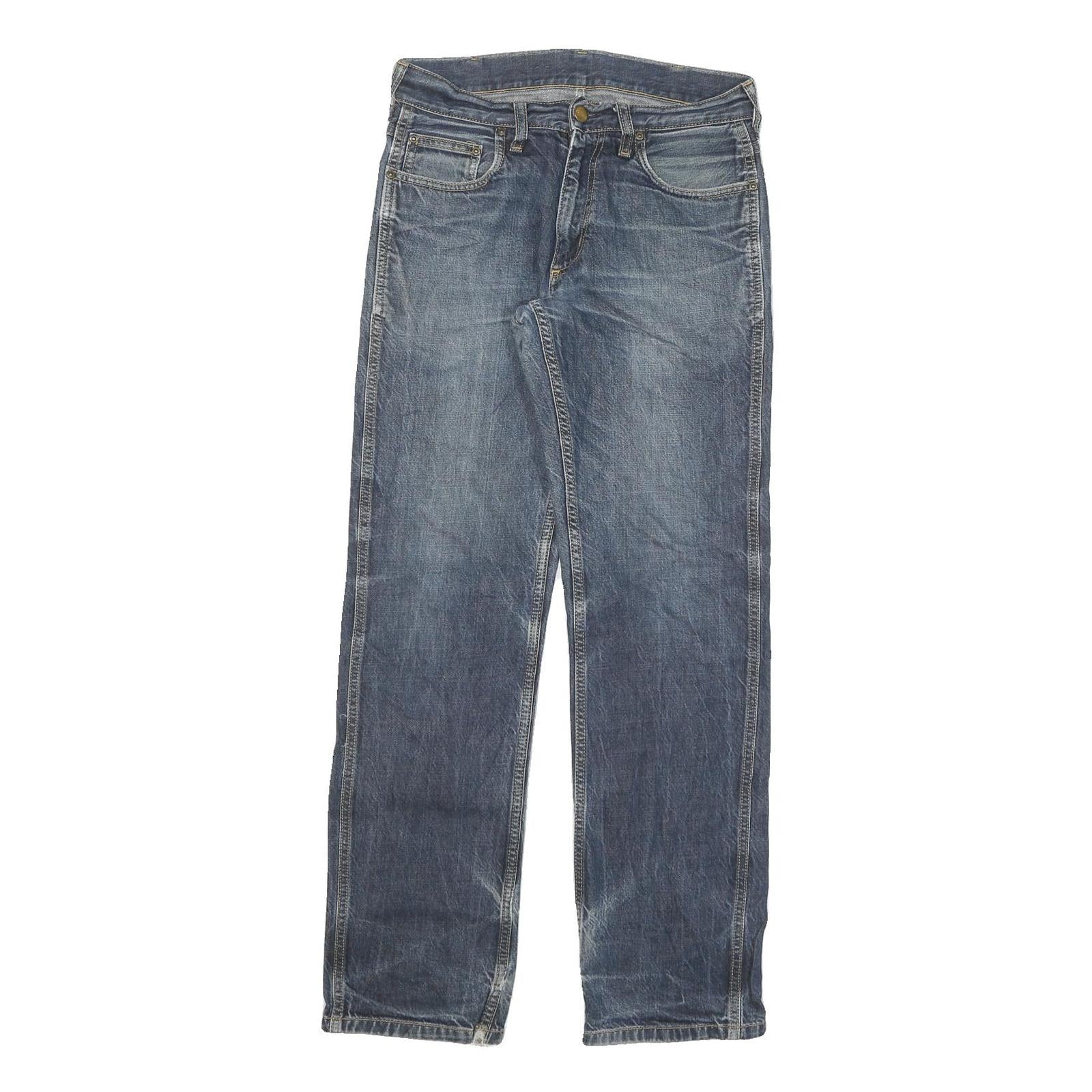 CARHARTT Mens Jeans Blue Cotton Blend Regular Straight W29 L32 Workwear Durable Refurbished - N/A refurbished available on Cerqular