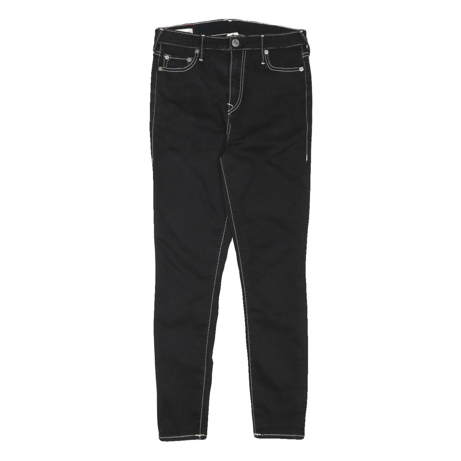 TRUE RELIGION Womens Jeans Black Slim Skinny Denim W27 L26 Contrast Stitch Refurbished - N/A refurbished available on Cerqular
