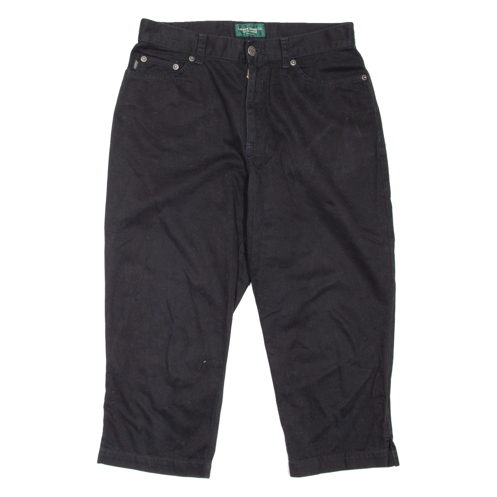 LAUREN RALPH LAUREN Womens Pedal Pushers Shorts Black M W29 Refurbished - N/A refurbished available on Cerqular