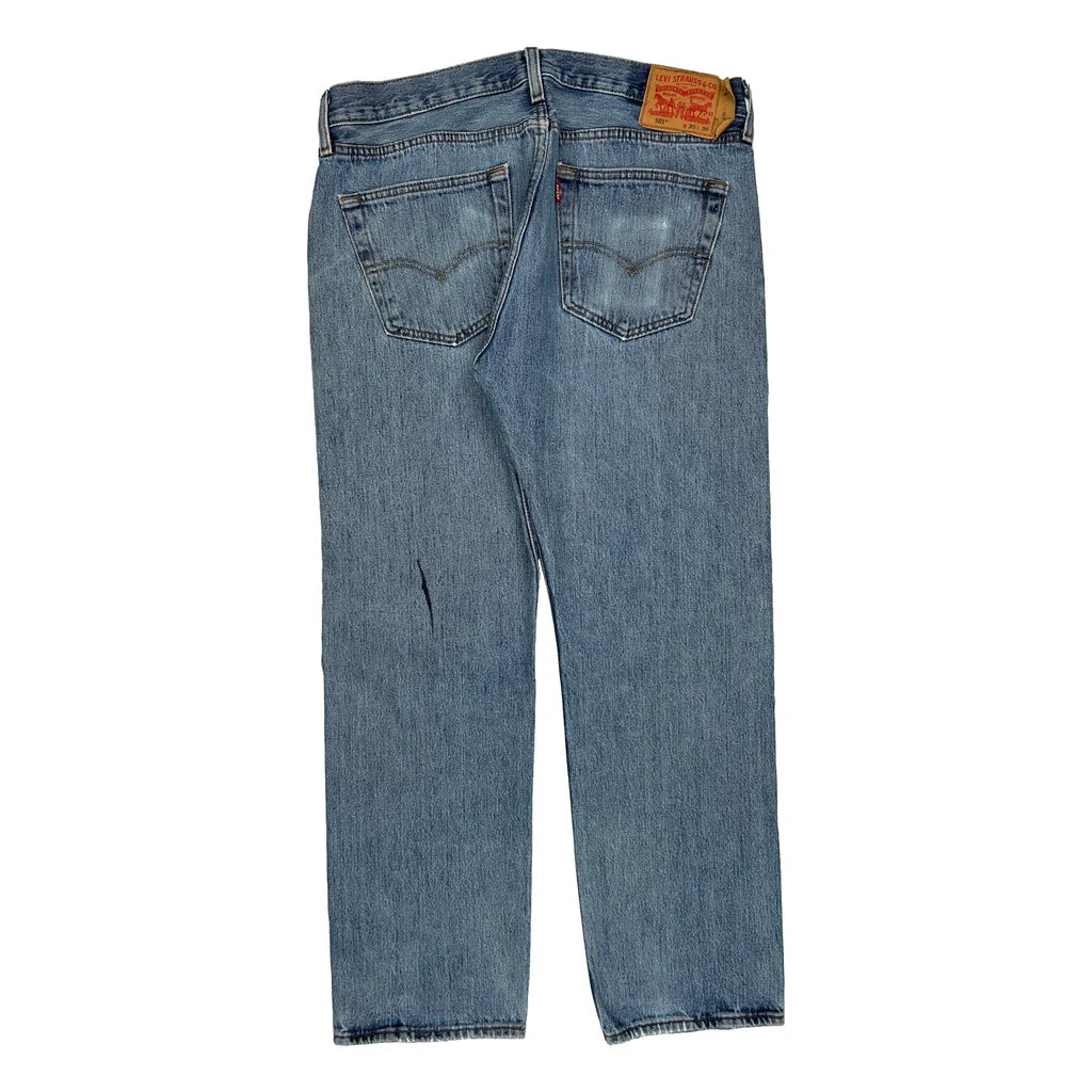 Levis Jeans - 36W 29L Blue Cotton Refurbished - Thrifted (note: this is a term often used to describe second- refurbished available on Cerqular