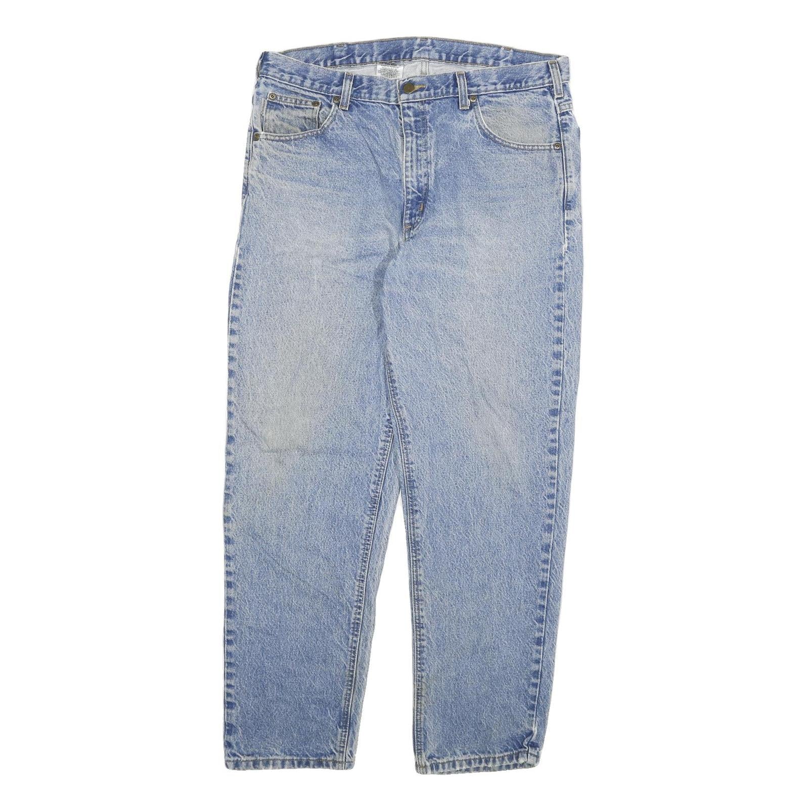 Buy CARHARTT Mens Jeans Blue Relaxed Straight Denim Medium W38 L30 Workwear Refurbished - $57.19 CARHARTT Mens Jeans Blue Relaxed Straight Denim Medium W38 L30 Workwear Refurbished - N/A refurbished available on Cerqular