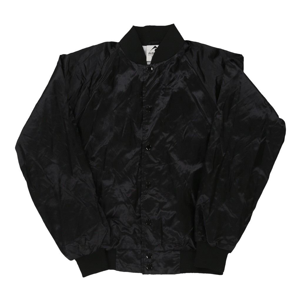 Pablo Augusta Varsity Jacket - Small Black Polyester | Size: small Refurbished - Thrifted (note: this is a term often used to describe second- refurbished available on Cerqular