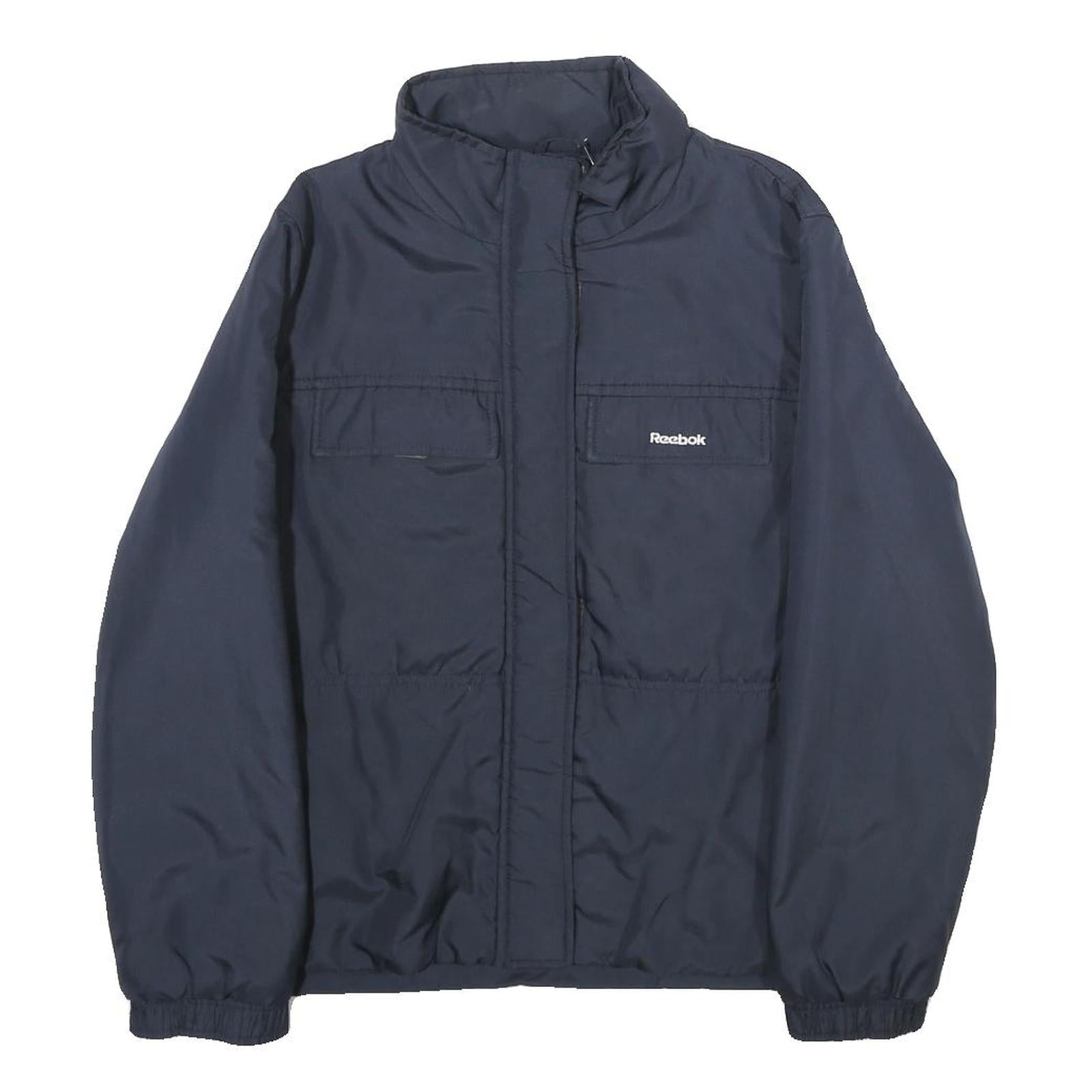 Buy REEBOK Womens Navy Blue Jacket UK 10 Polyester Zip Plain Lightweight Sportswear Refurbished - $41.59 REEBOK Womens Navy Blue Jacket UK 10 Polyester Zip Plain Lightweight Sportswear Refurbished - N/A refurbished available on Cerqular
